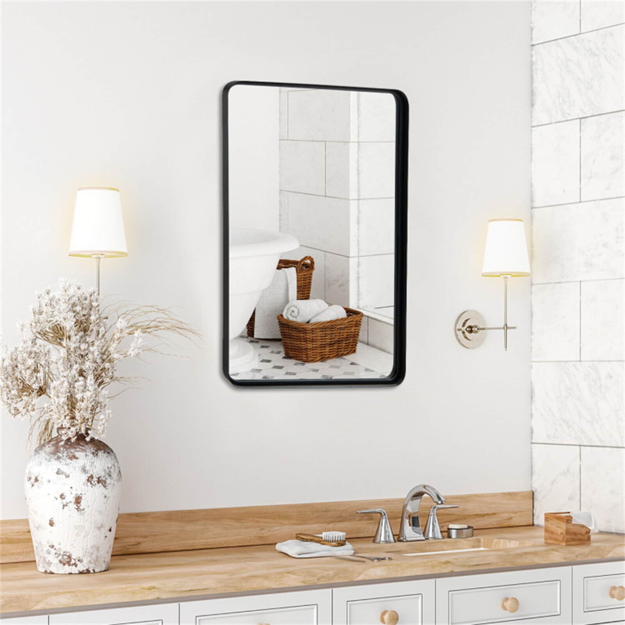 BABOOM BOM-298BK-L-CO Framed-Bath-Mirrors - View #2