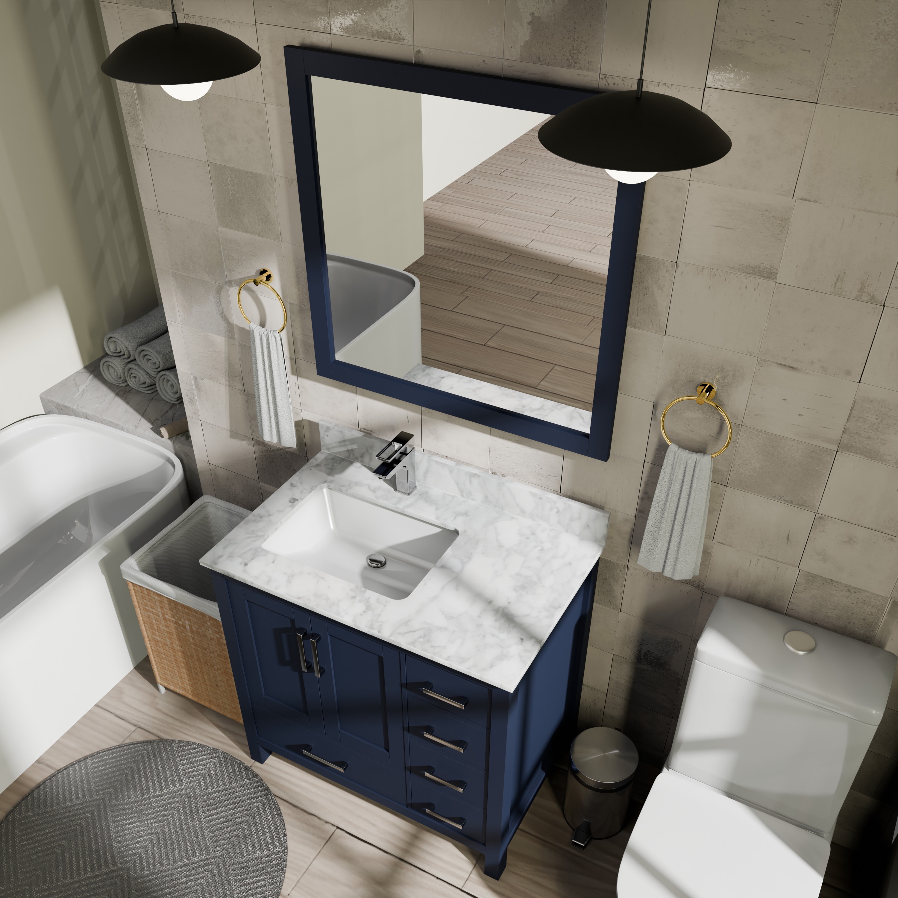 Lexora LJ342236SEDS000L Bath-Vanity-Combo - View #7