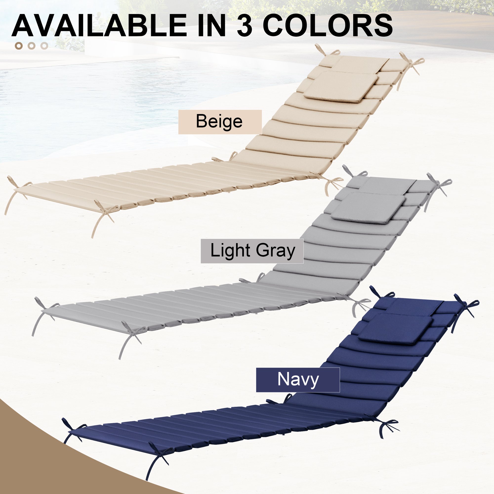 CloudFly CL-CU003BEI80-2 Patio-Furniture-Cushions - View #6