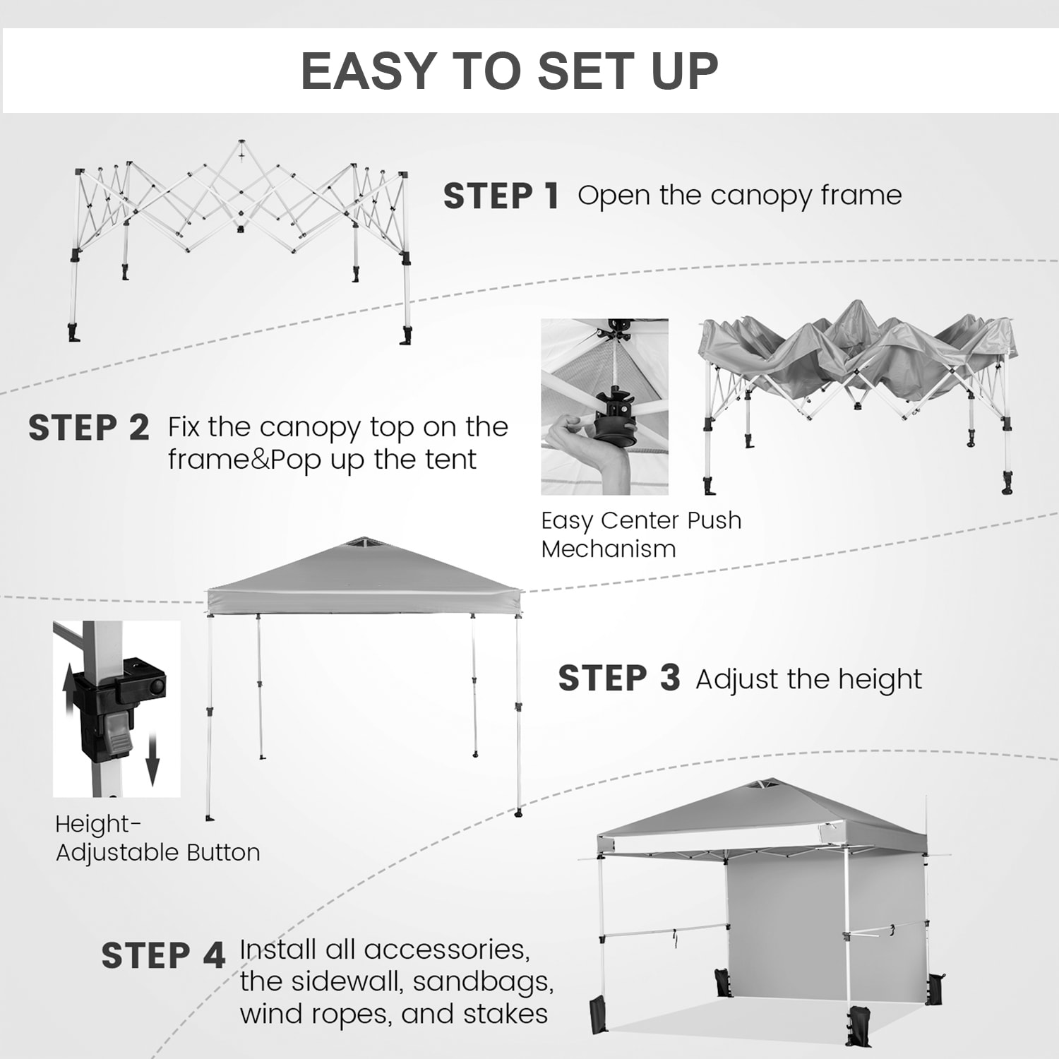 WELLFOR TDJ10846PI Canopies-Sl - View #6