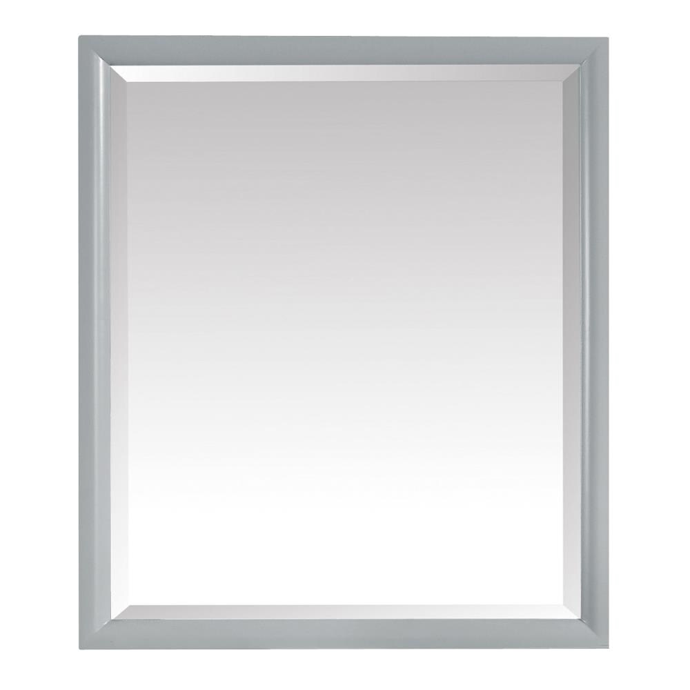 Avanity Emma 28-in x 32-in Rectangle Bathroom Vanity Mirror (Dove Gray ...