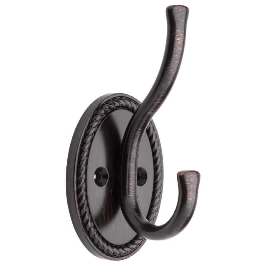 Brainerd 125563 2.28-in x 3.07-in H Venetian Bronze Decorative Wall Hook (35-lb Capacity)