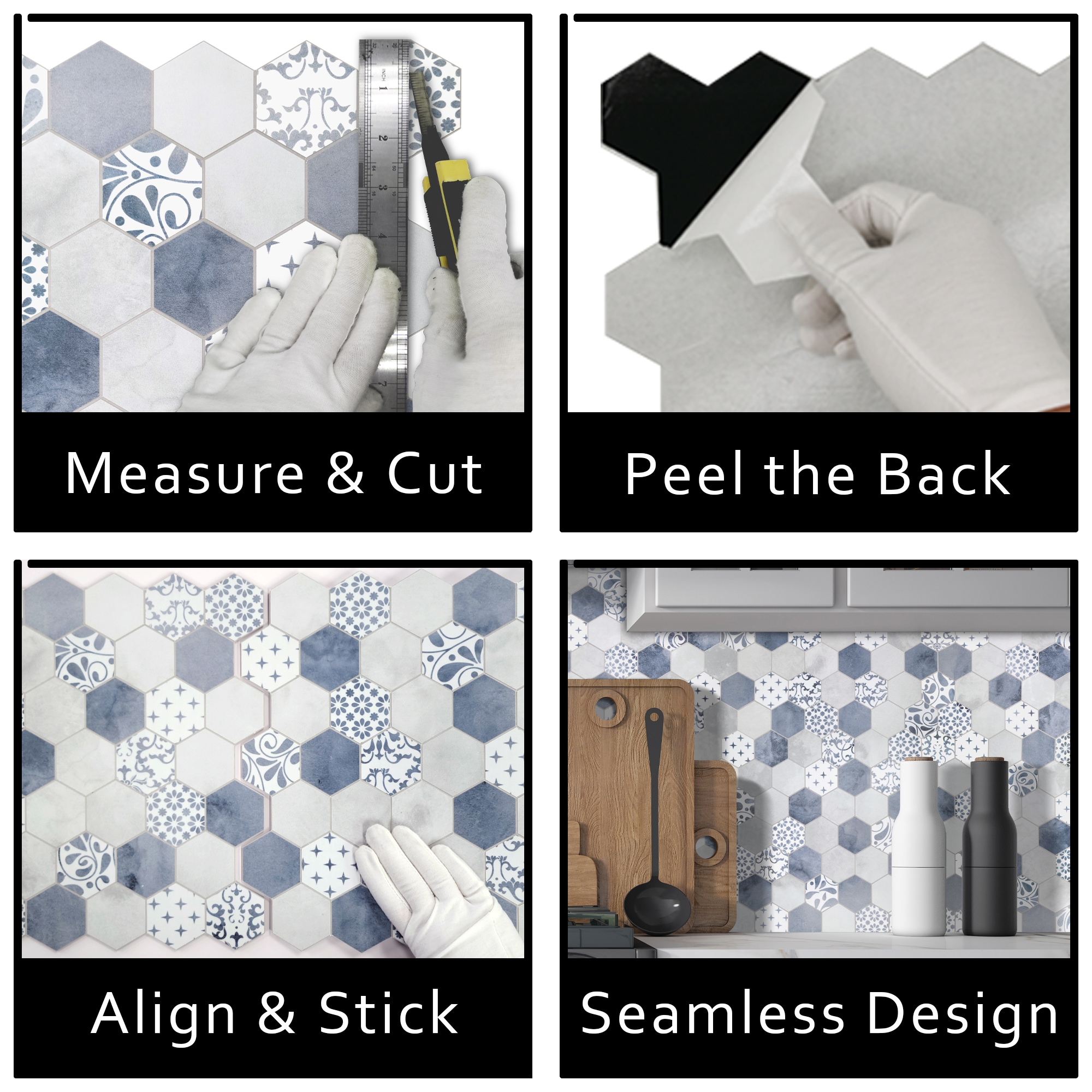 SUNWINGS HEX48-GREY-10 Ceramic-Tile - View #9