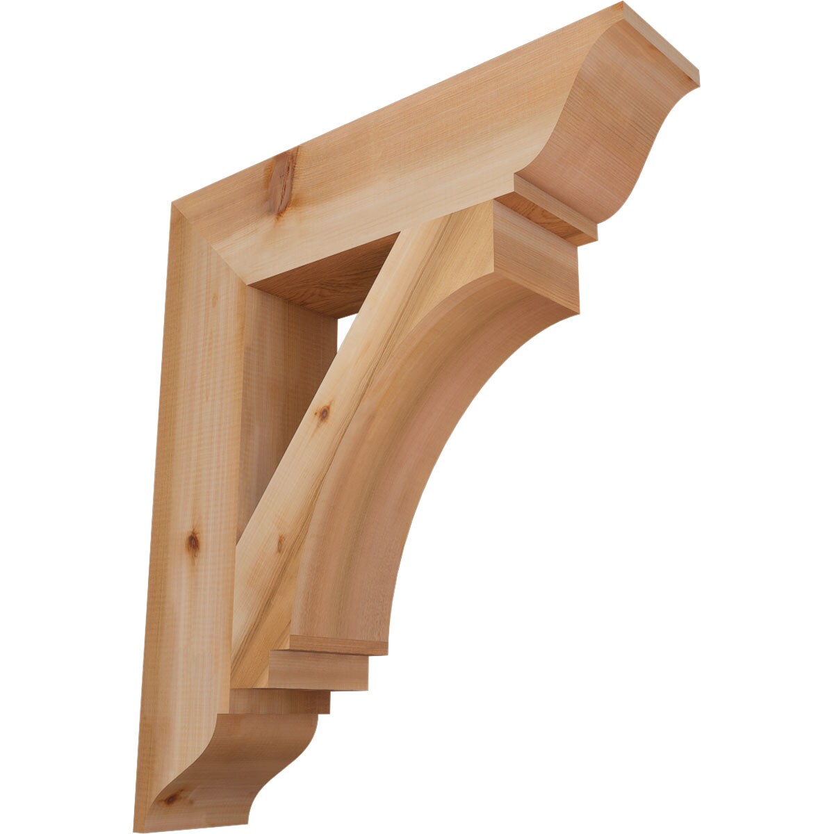 Ekena Millwork BKT06X26X30IMP01SWR Imperial traditional smooth 5-1/2-in x 26-in x 30-in Western red cedar Brown Wood Standard bracket