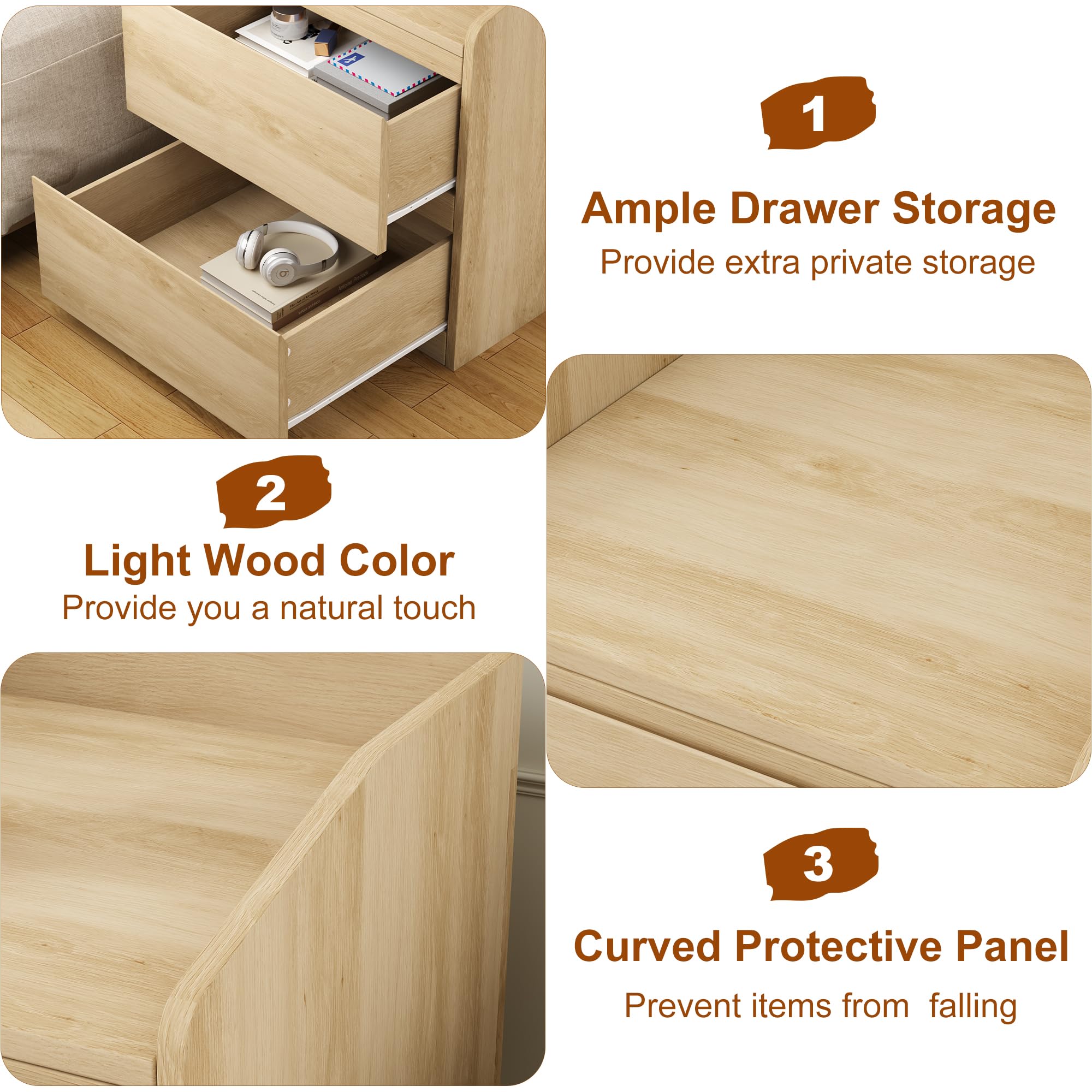 GarveeLife LSLX-PHO-1660 nightstands - View #7