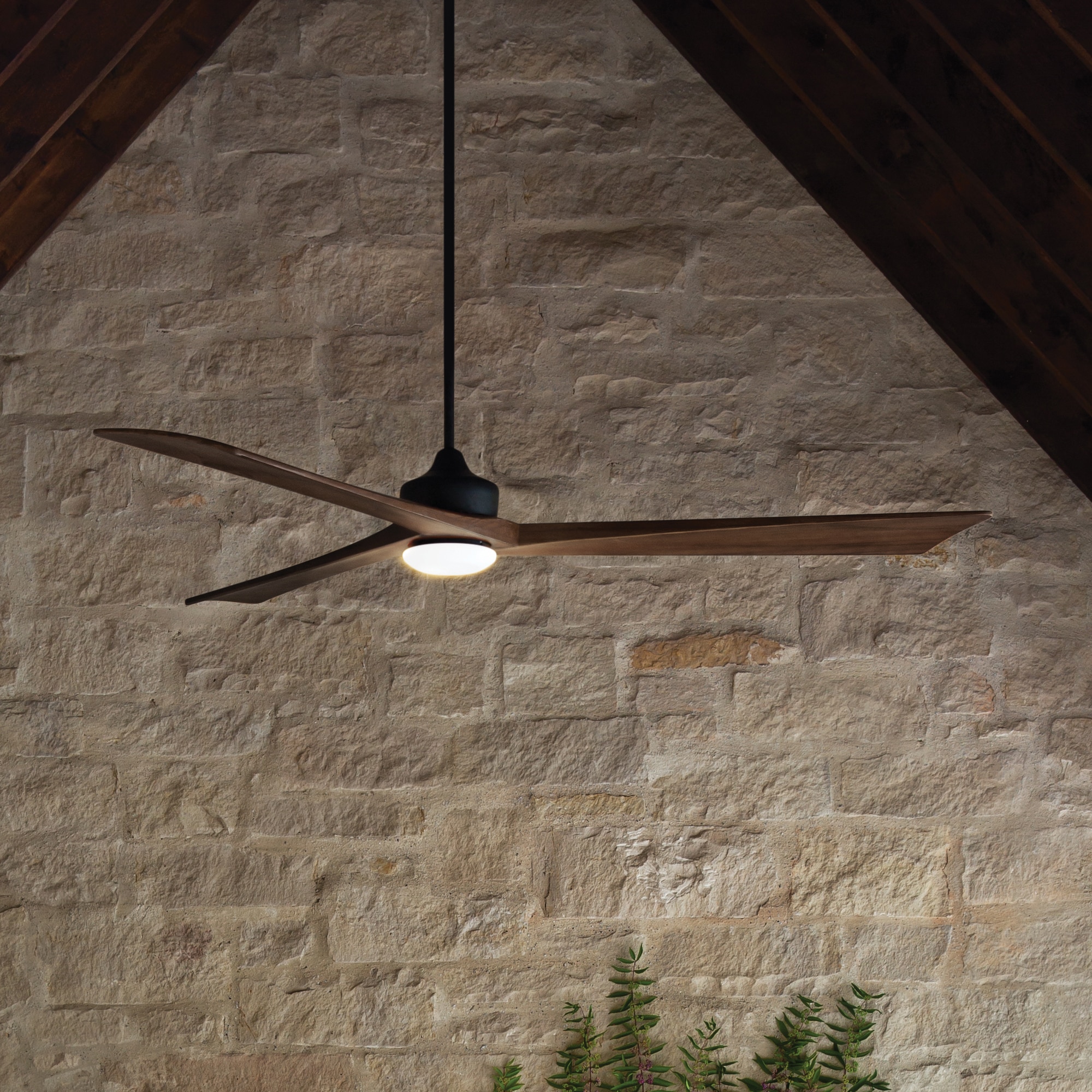 Fanimation Levon Custom 72-in Matte White with Washed Pine Blades Color-changing Integrated LED Indoor/Outdoor Smart Ceiling Fan with Light and Remote (8-Blade) FPD7912BMW-72WP-LK Sansujyuku sansujyuku.com