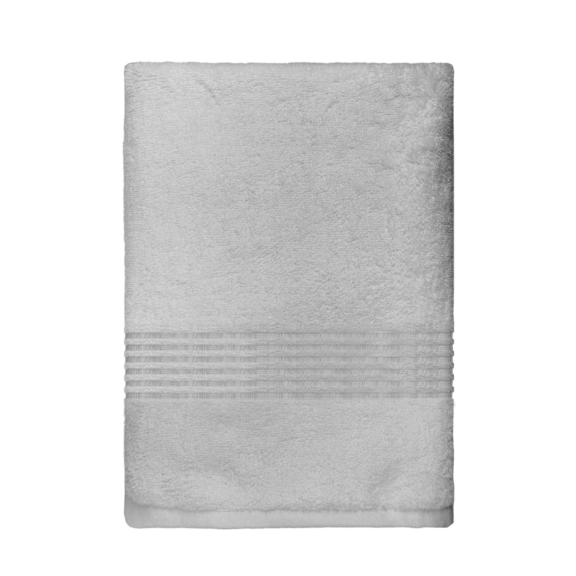 allen + roth Denim Cotton Quick Dry Bath Towel in the Bathroom