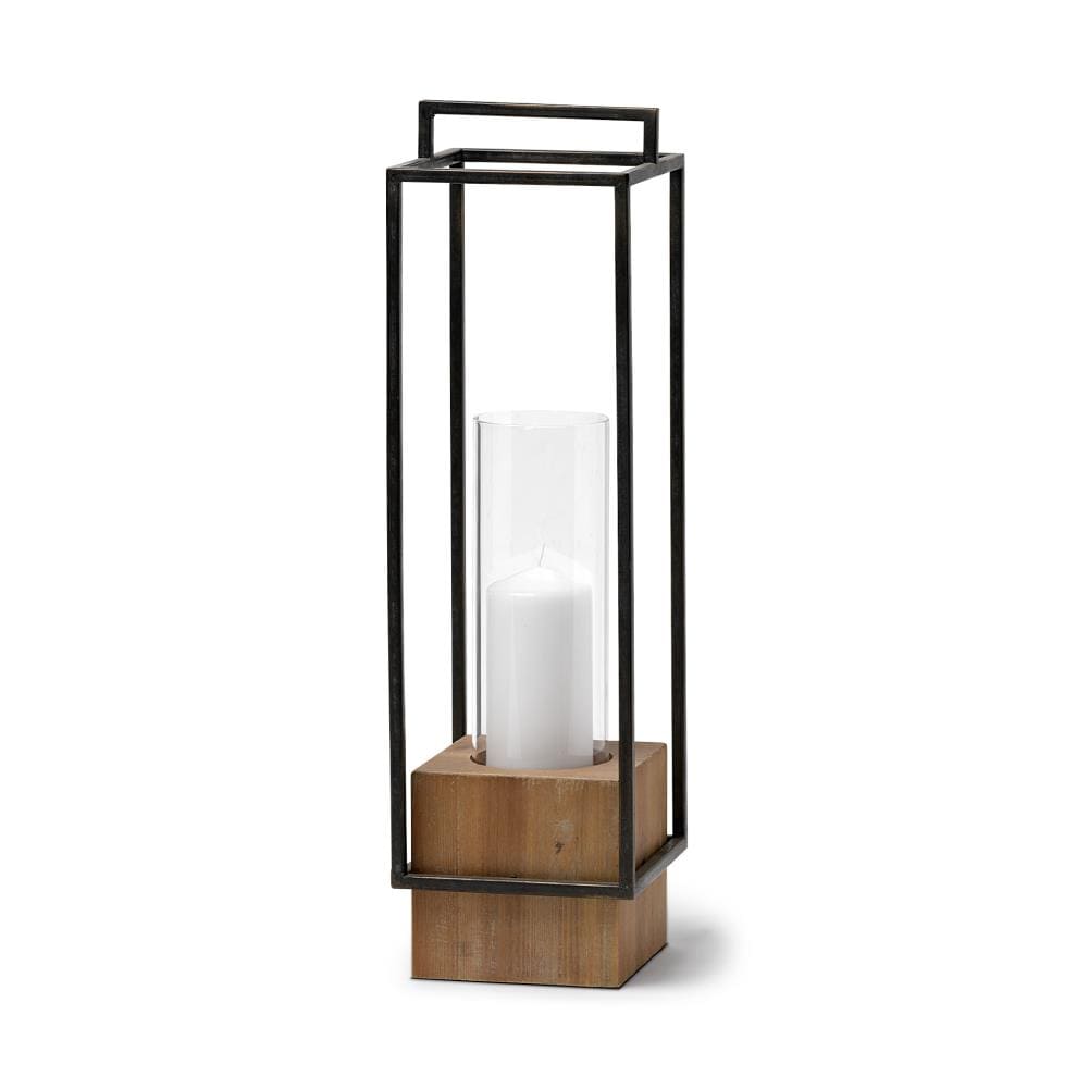Mercana 68652 1 Candle Metal Lantern Candle Holder