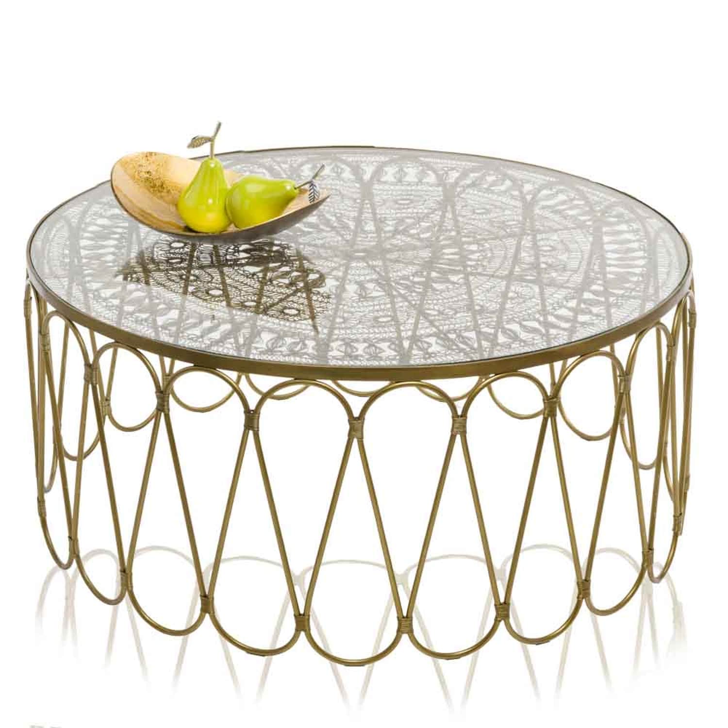 HomeRoots 4000354723 3.5-in x 10.5-in Gold Bronze Oval Serving Tray