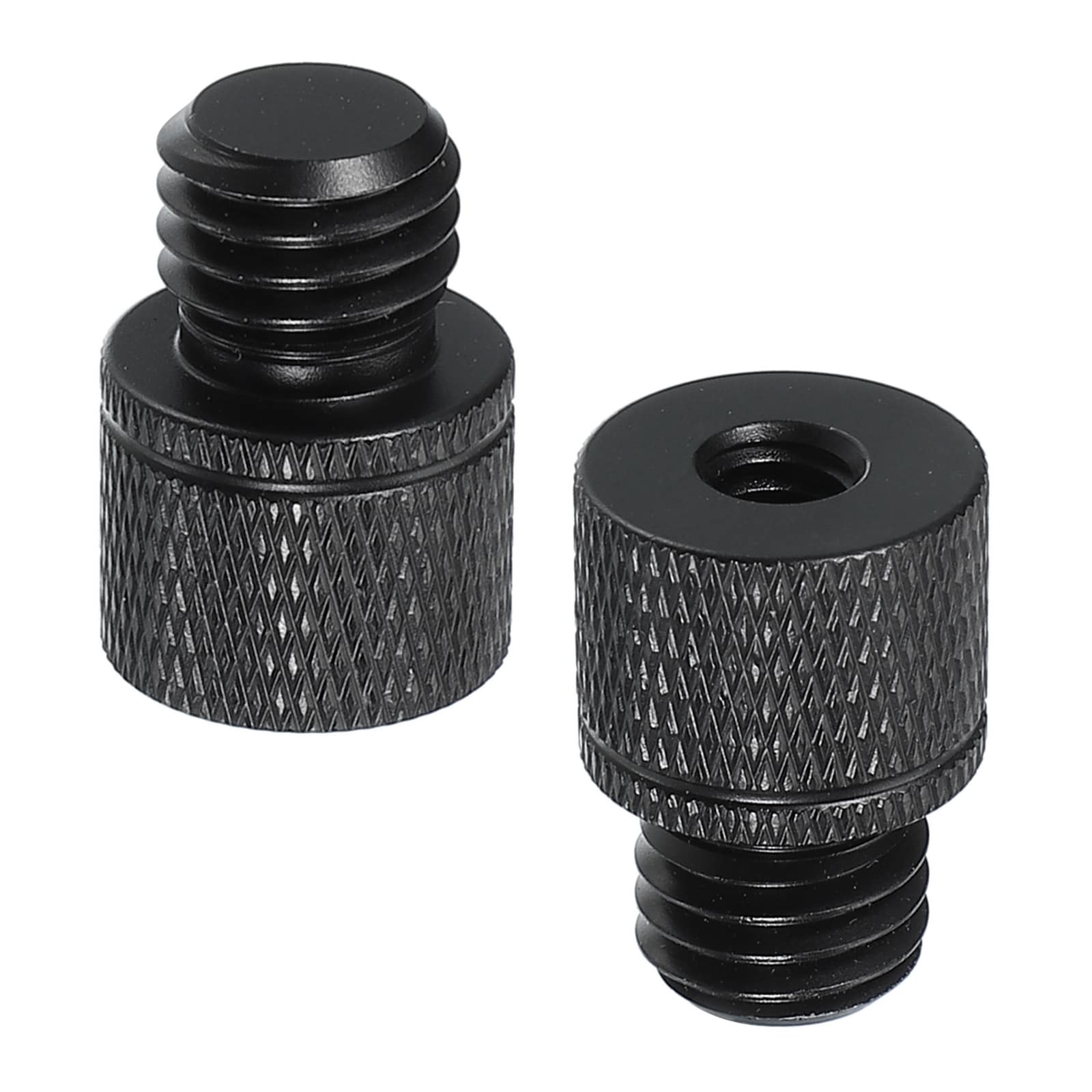 PATIKIL Tripod Screw Adapter 1/4inch Female to M12 Male 2pcs Tripod Nut Connectors Camera Mount Screw Camera Double Head Converter for Microphone Holder Magic Arms Accessories 23 mm