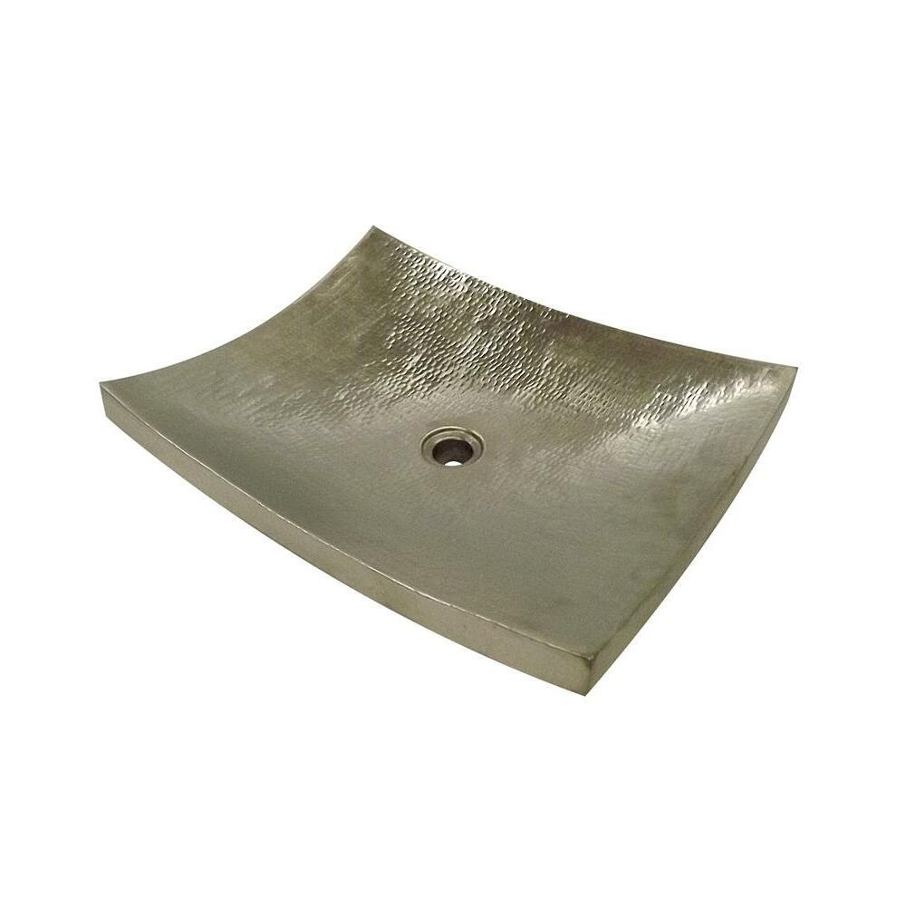 The Copper Design CPPRD1913 Copper Rectangular Vessel Sink Matte- Kohani Design- 4 x 15 x 20 in.