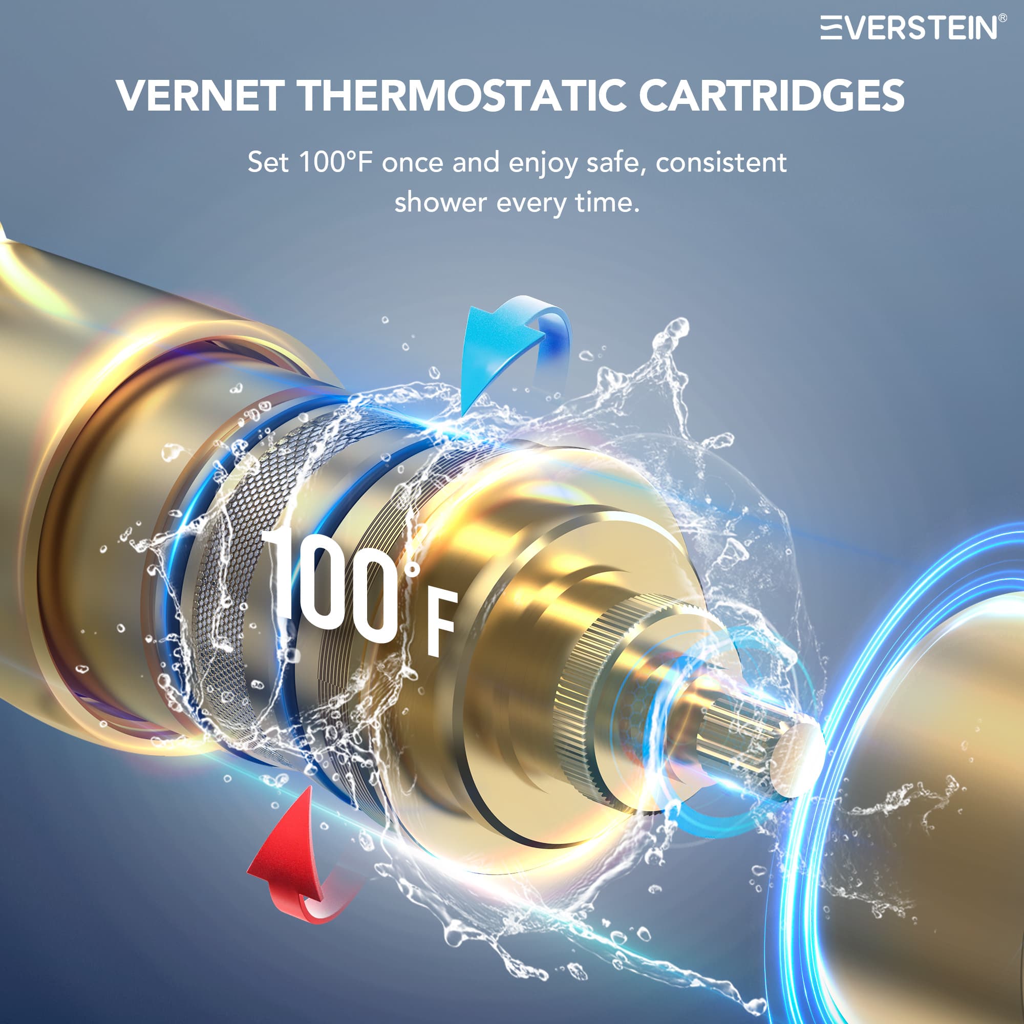 EVERSTEIN SFS-1064-GD16 Tub-Shower-Faucets - View #8