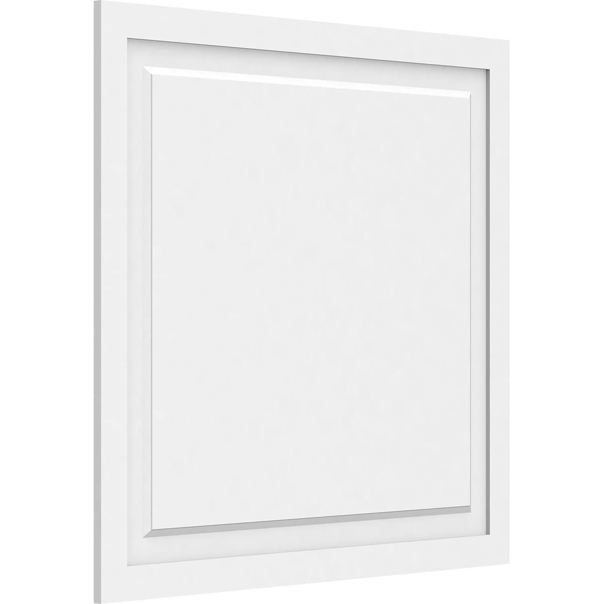 Ekena Millwork WALP36X34X062HAR 36-in x 34-in Smooth Paintable/Stainable White PVC Fretwork Wall Panel (