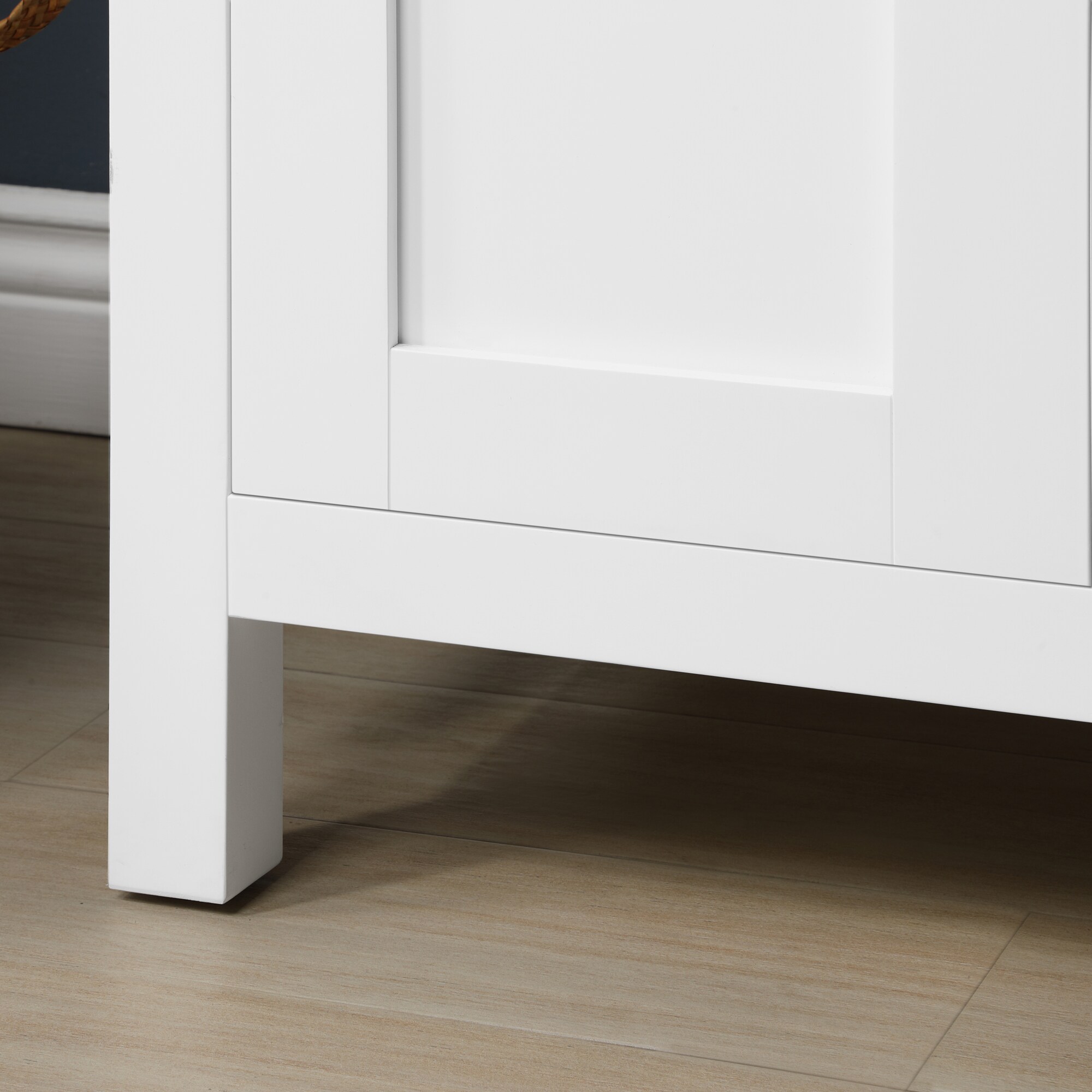 Tahoe 42" Pure White Engineered Stone Single Sink Vanity Set