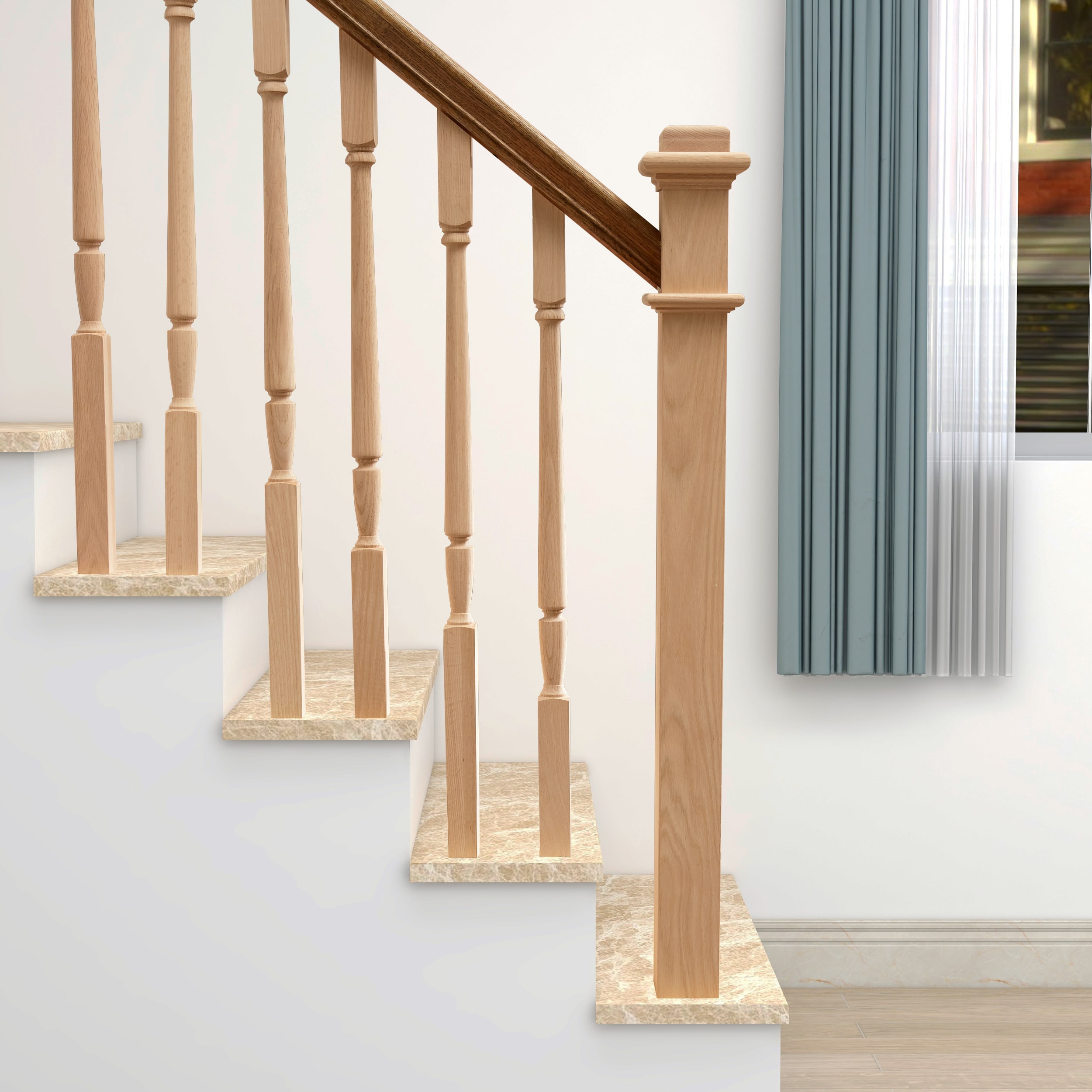 RELIABILT WG963OAK Interior-Stairpart-Newel-Posts - View #5