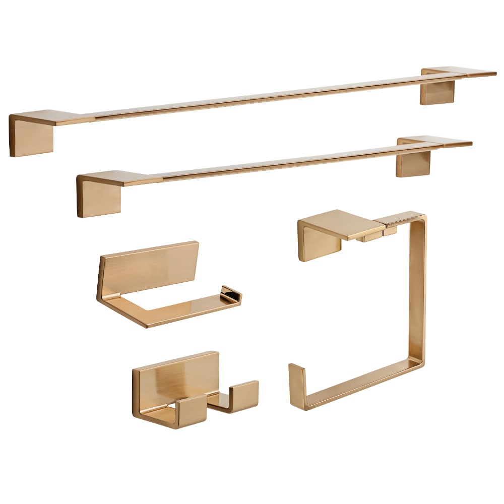 Delta Vero 18-in Champagne Bronze Wall Mount Single Towel Bar in the ...