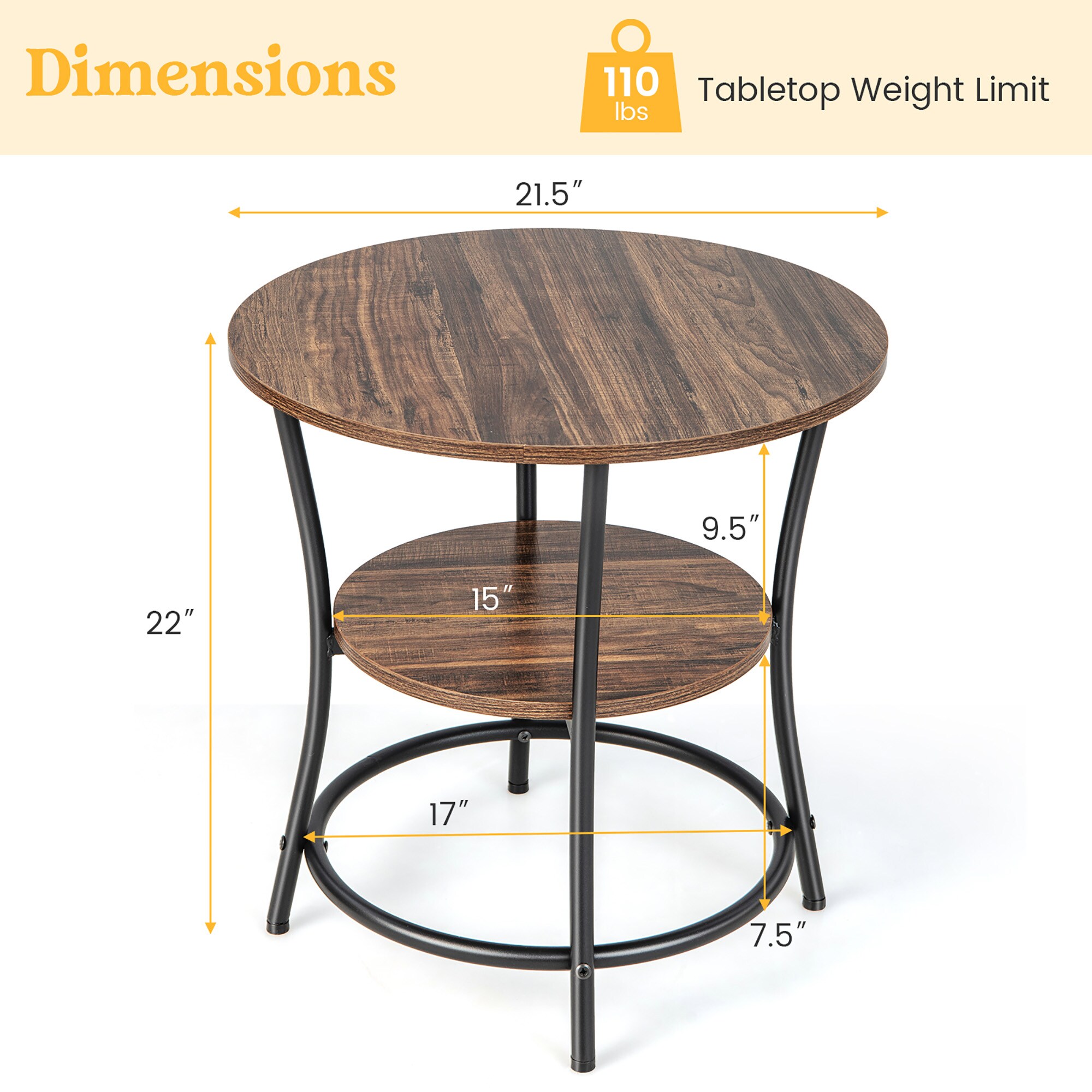 Goplus LWS00284 End-Tables - View #2