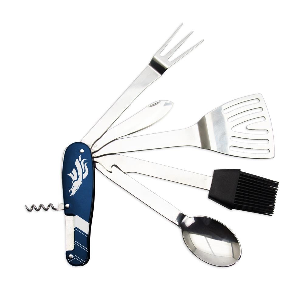 The Sports Vault BQNFL10 Denver Broncos BBQ Multi-Tool Aluminum Tool set