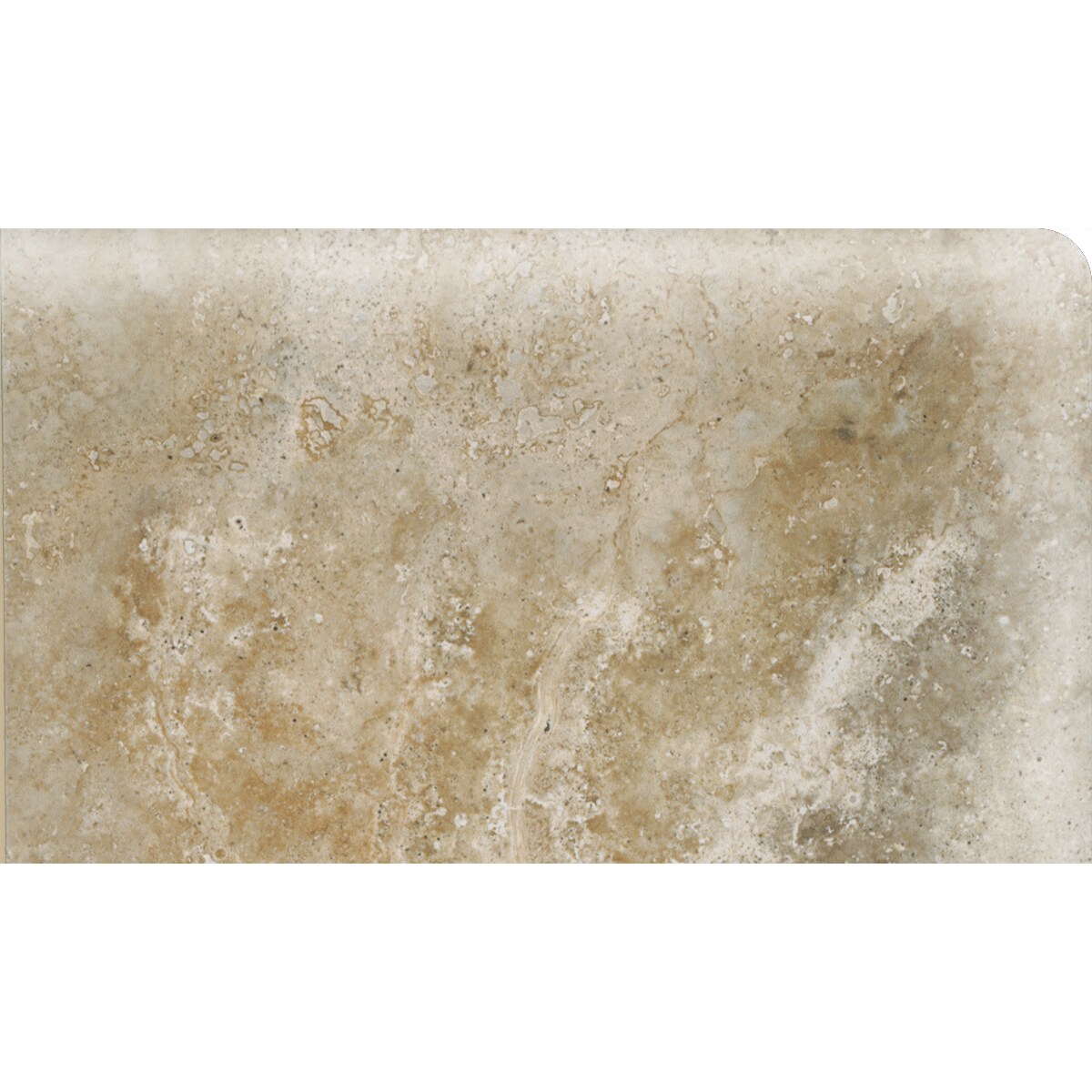 American Olean EL90SCL4369M1P2 Stone Claire Bluff Ceramic Bullnose Corner Tile (Common: 3-in x 6-in; Actual: 3-in x 6-in)
