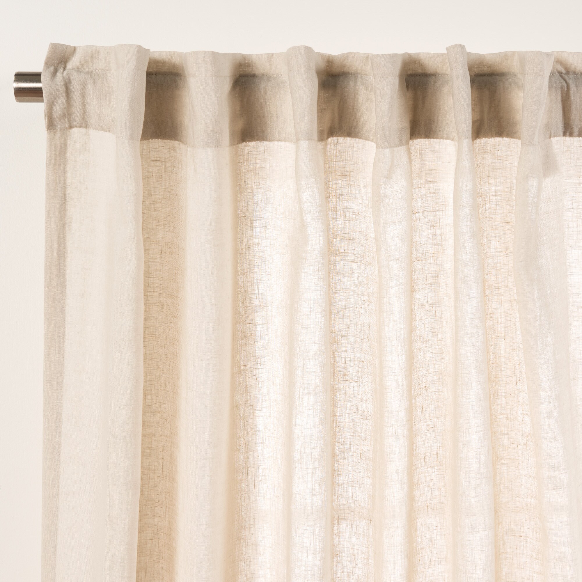Best Home Fashion YK-01-BT-LN-96-NATUR curtains - View #2