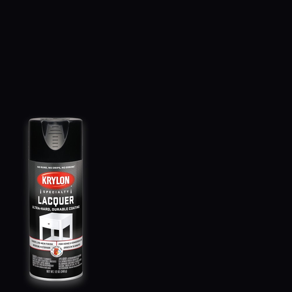 Krylon Work Day General Purpose Gloss Black Spray Paint A04402