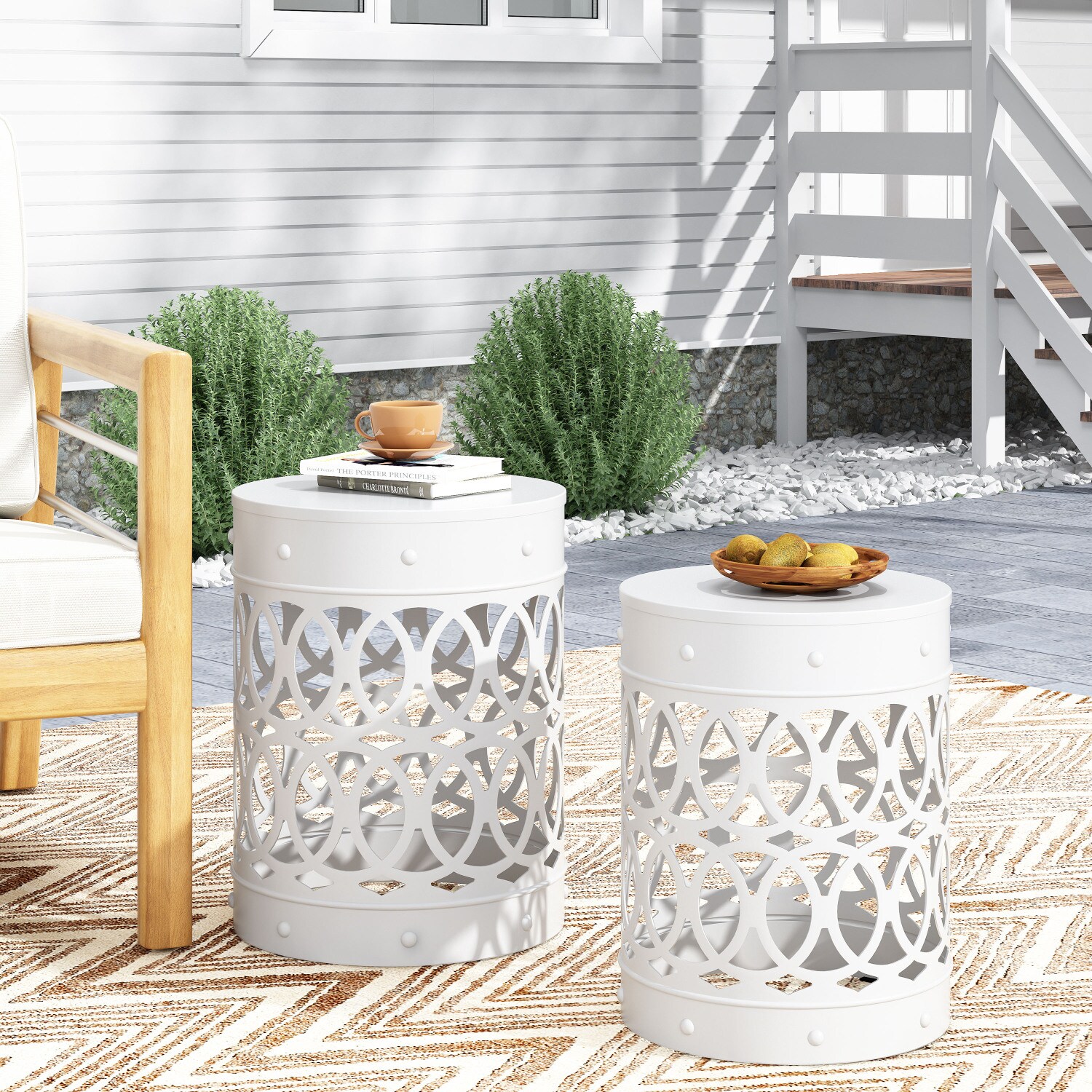 Streamdale Furniture 73606.00WHI Patio-Tables - View #4