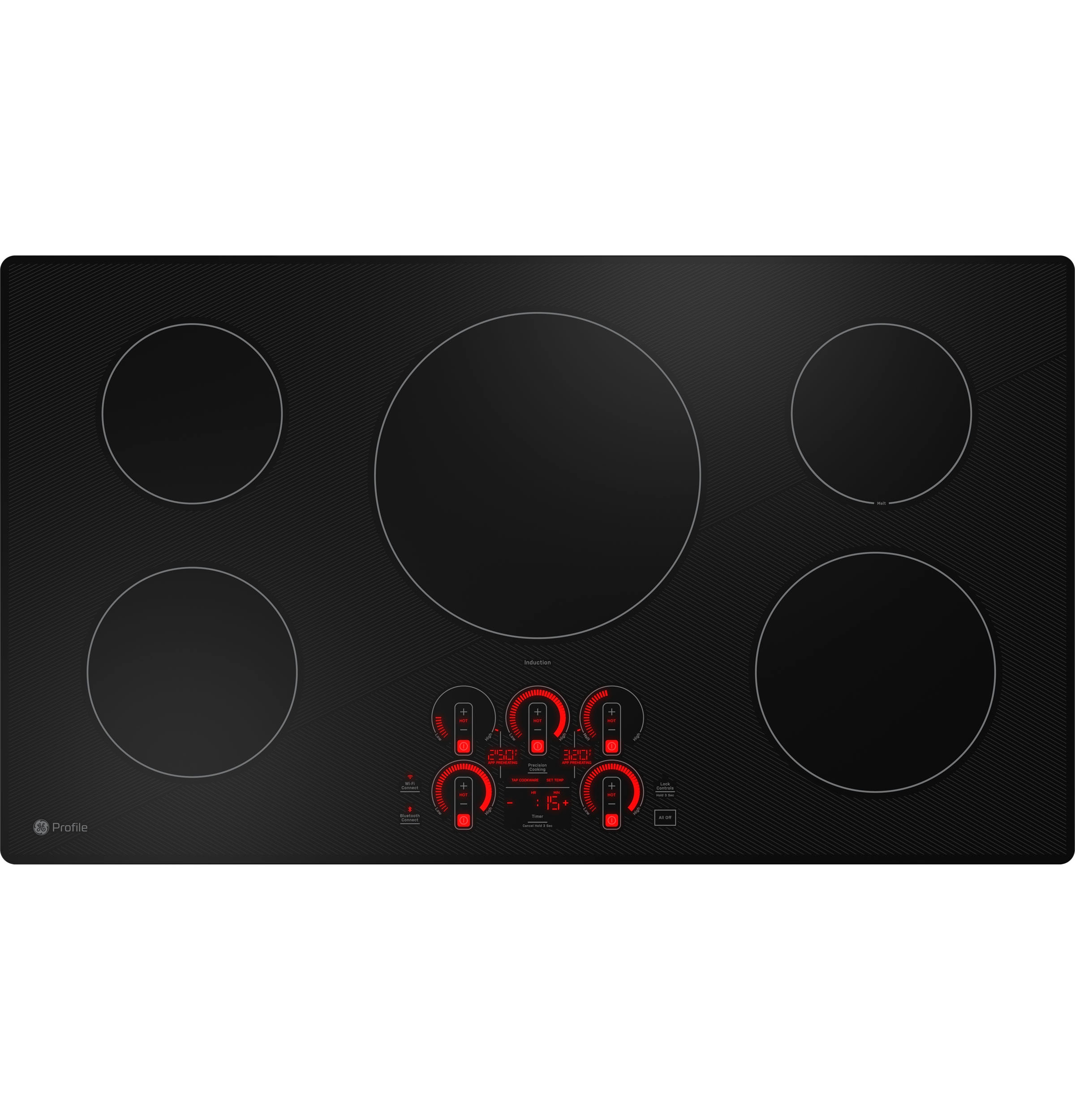 GE PHP7036DTBB Induction-Cooktops - View #3