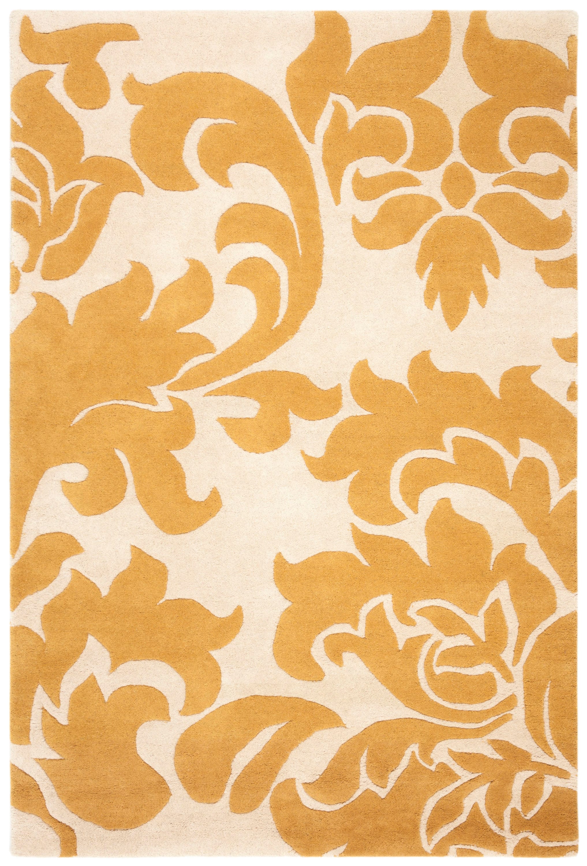 Martha Stewart MSR4546B-4 Barcelona 4 x 6 (ft) Tufted Wool Cornucopia Rectangular Indoor Floral/Botanical Farmhouse/Cottage Area rug
