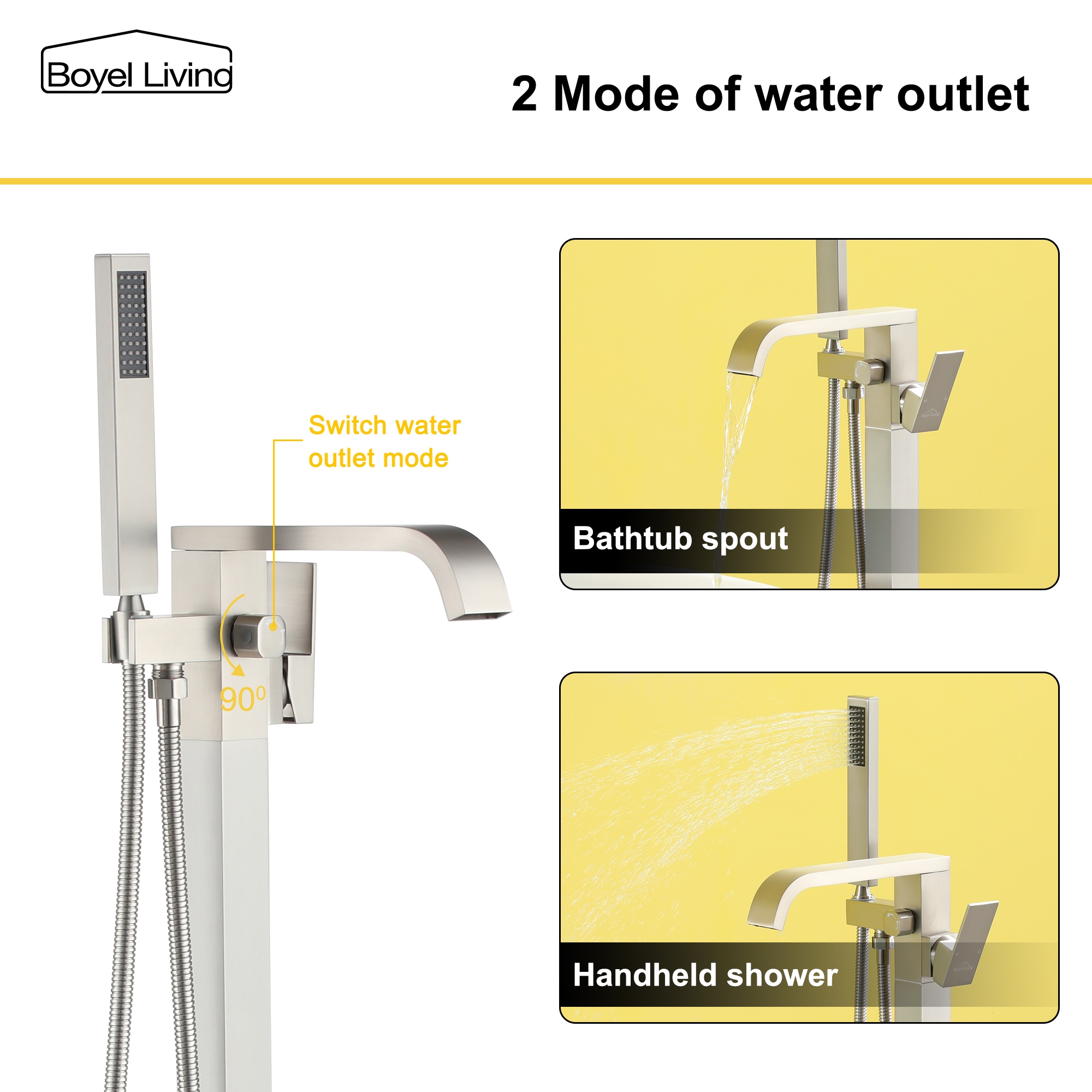 Clihome CSMD-BF18-004BN Roman-Tub-Faucets - View #6