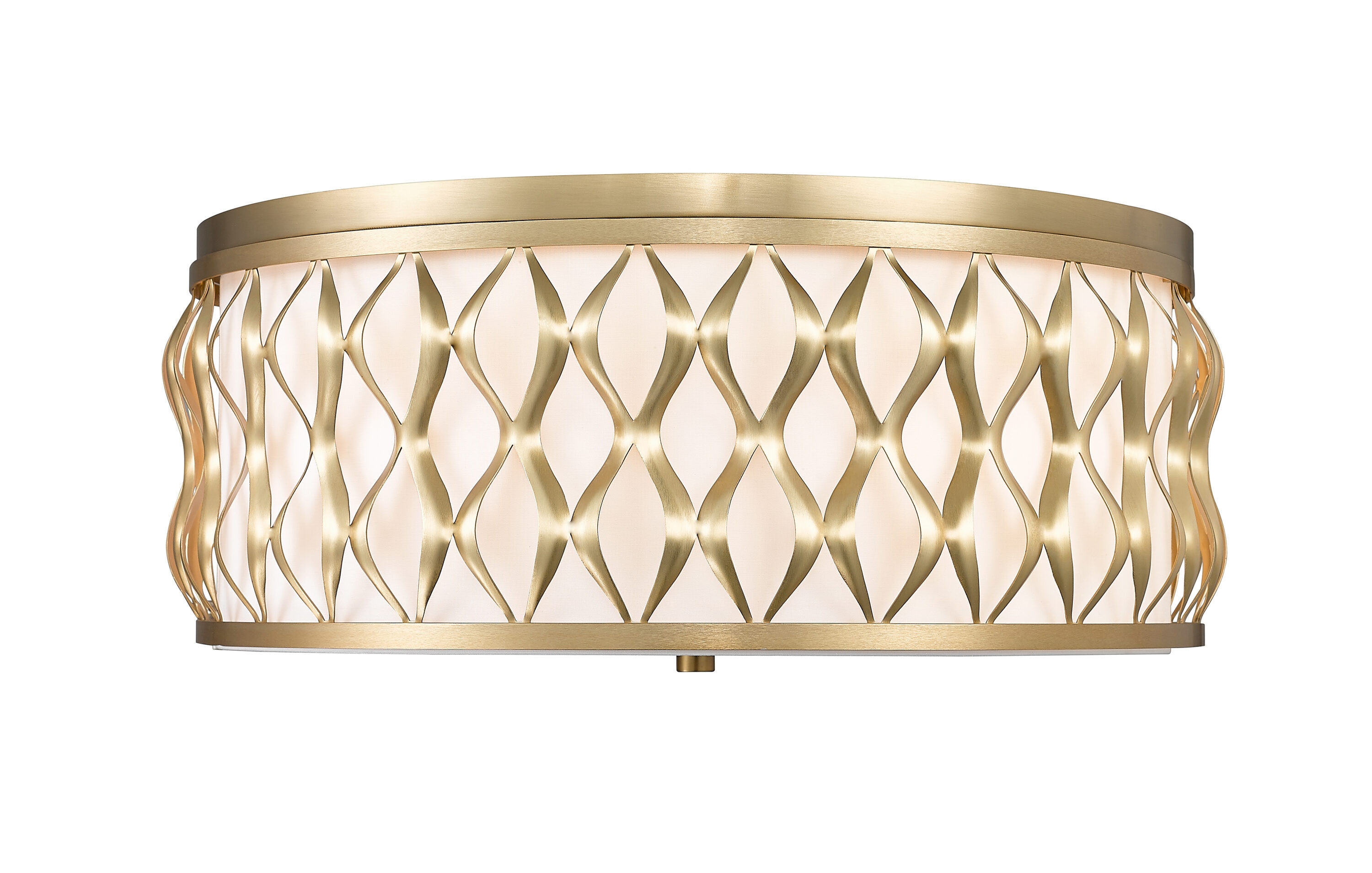 Z-Lite 1948F20-MGLD Harden 5 -Light 20.25-in Gold Flush Mount Light