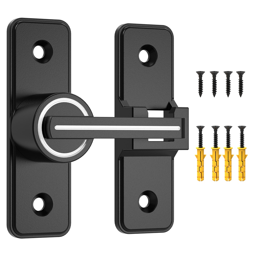WINSOON LDL180 Matte Matte Black Indoor Single Barn door lock