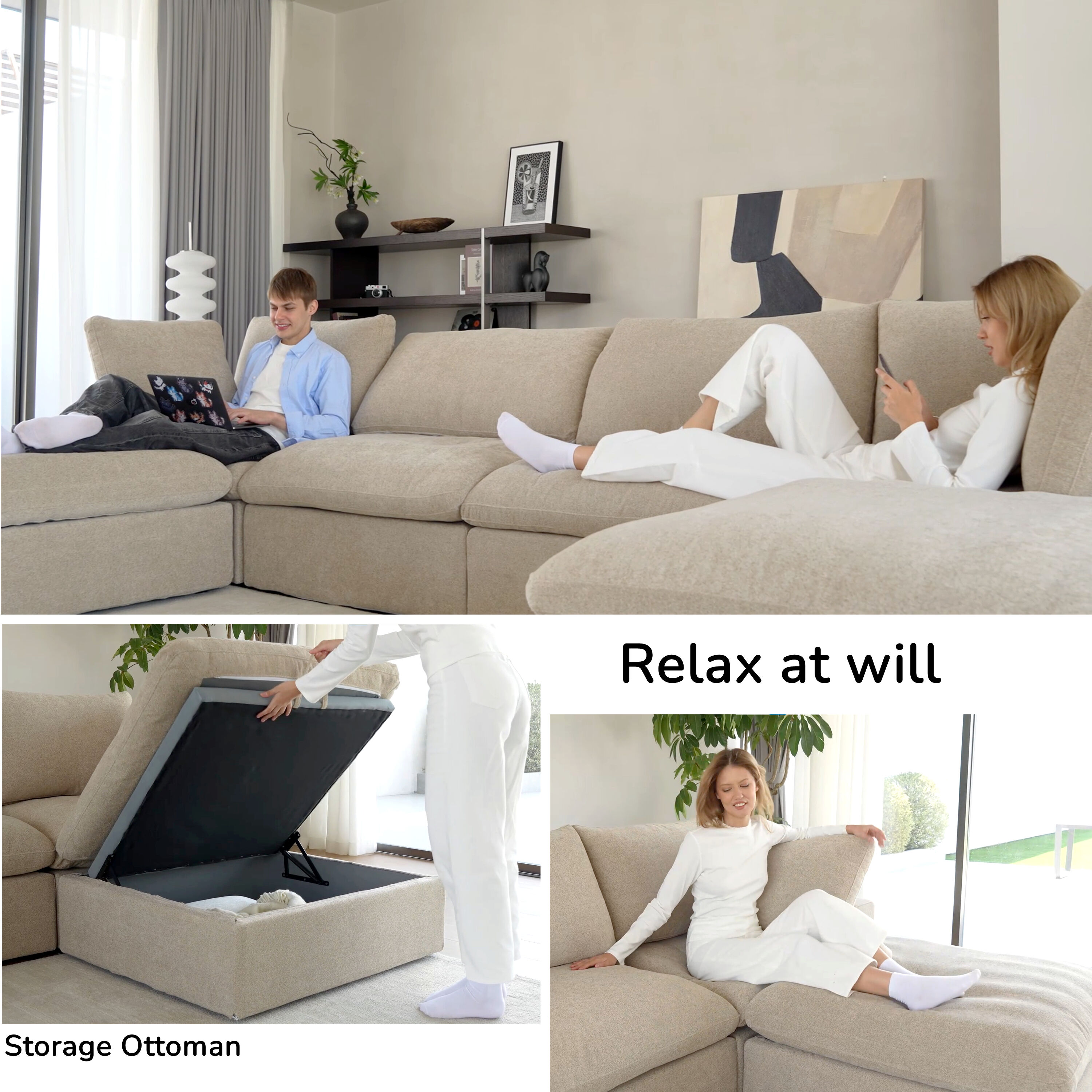 BuotiqHom DH-S3+2-121KH Sofas-Loveseats - View #5