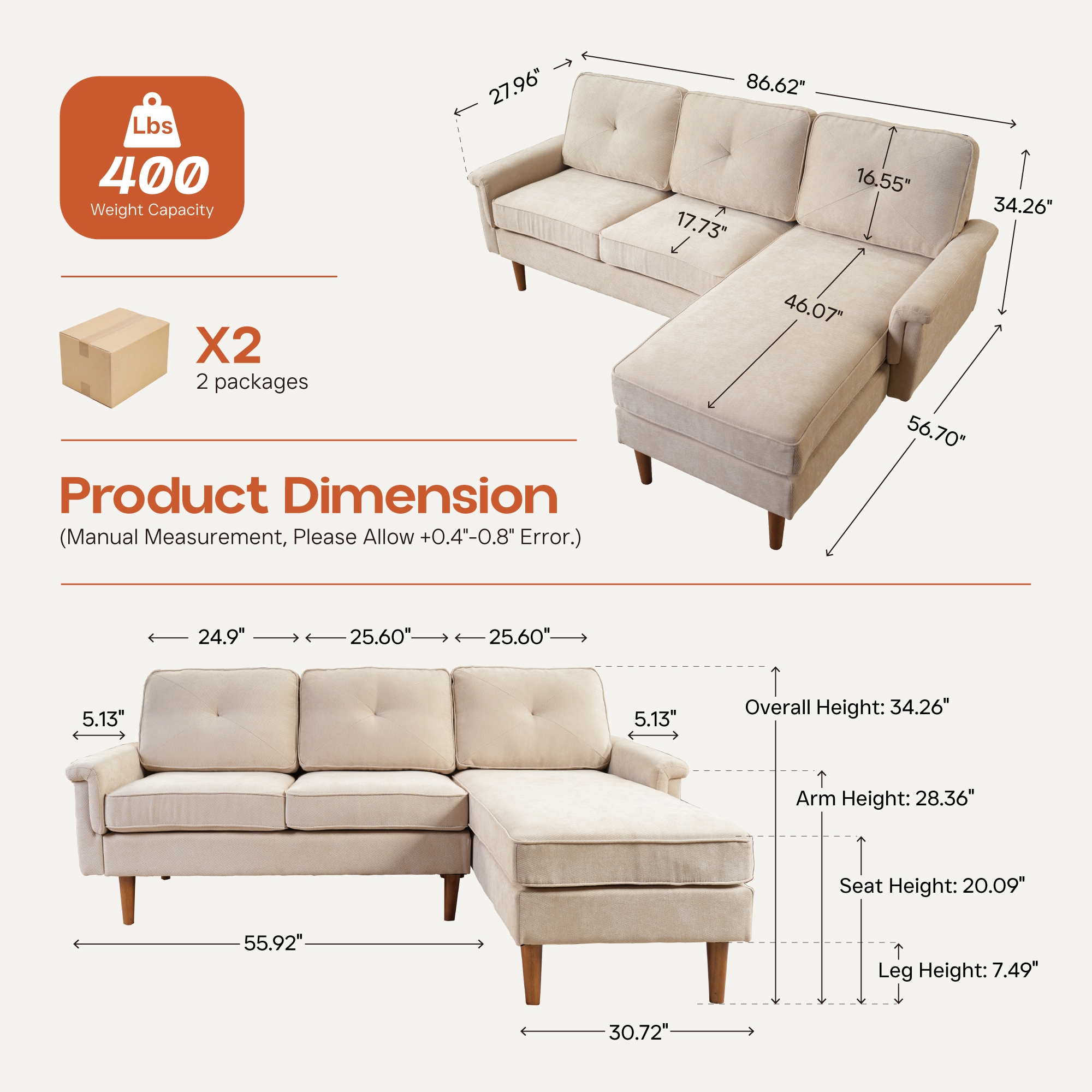 Caodoc L5-NOPR200-4 Sofas-Loveseats - View #2