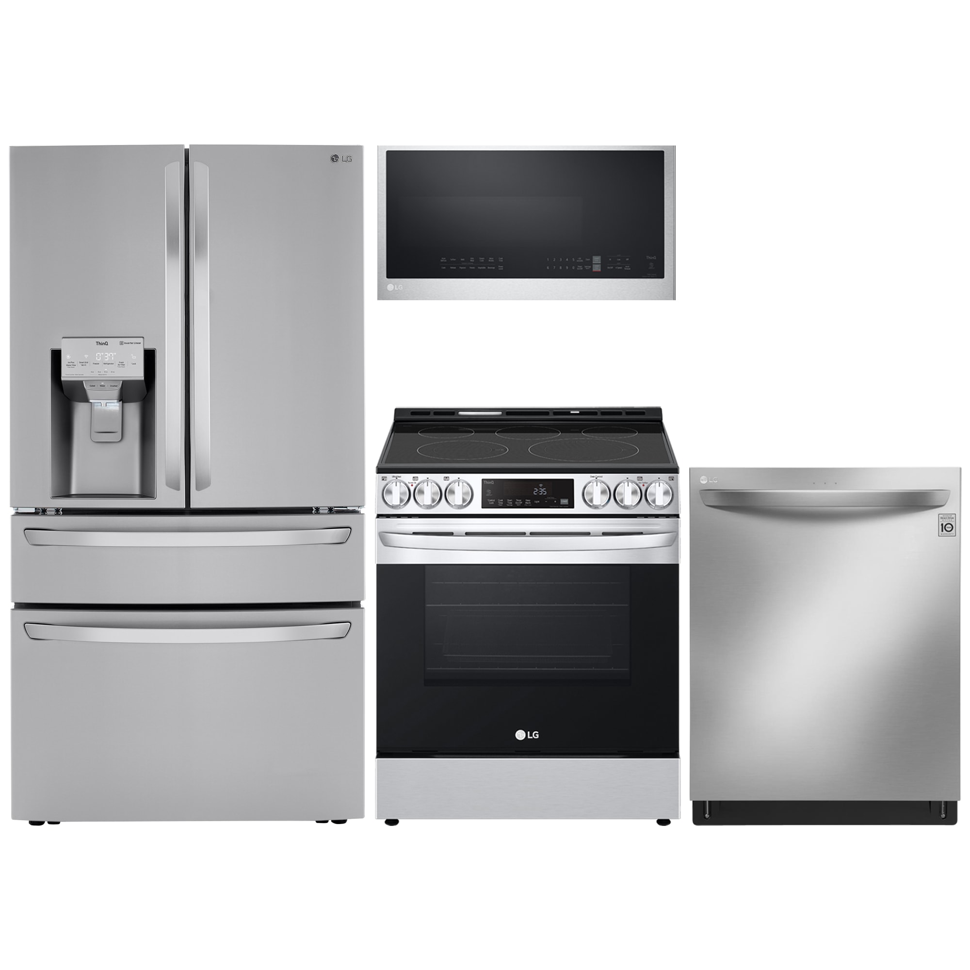 Lg 4 piece kitchen appliances deals package