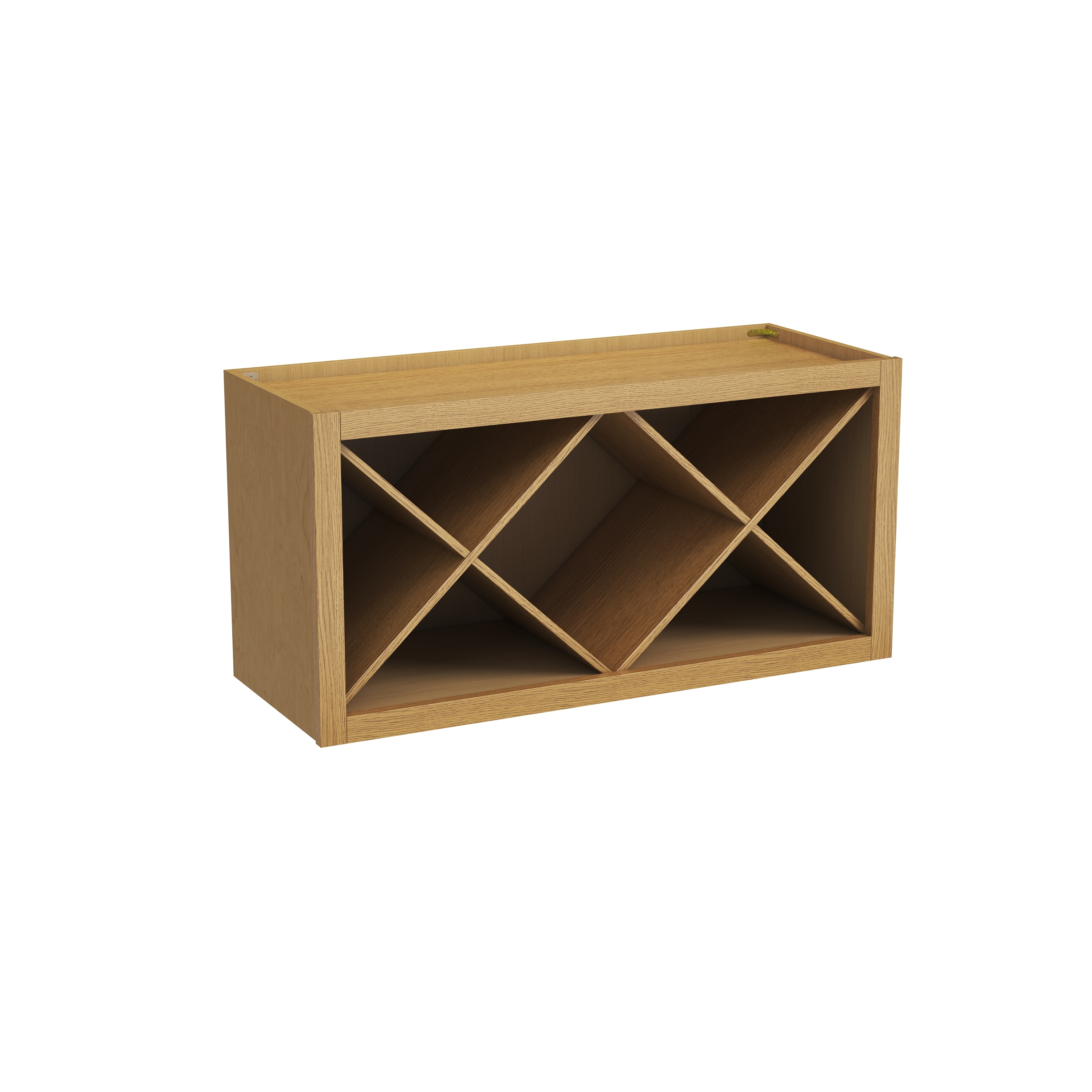 CASAINC 36 in. W x 13.5 in. D x 18 in. H Kitchen Cabinet Open Wall Wine Rack in Hazelnut Oak