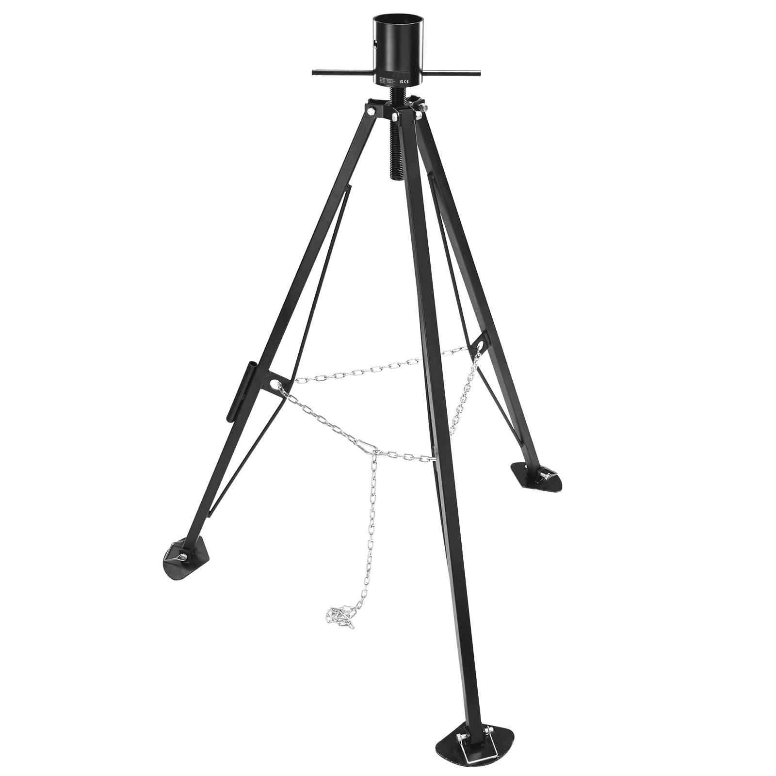 VEVOR 5th Wheel Tripod Stabilizer  5000 LBS Load Capacity Tripod Fifth Wheel Stabilizer  35in-57in Adjustable Height RV Gooseneck Stabilizer  Tripod Jack for Fifth-Wheel Trailers  RVs  and Campers