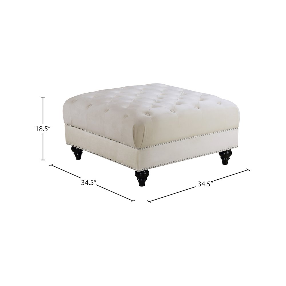 Meridian 667CREAM-OTT Indoor-Ottomans - View #2
