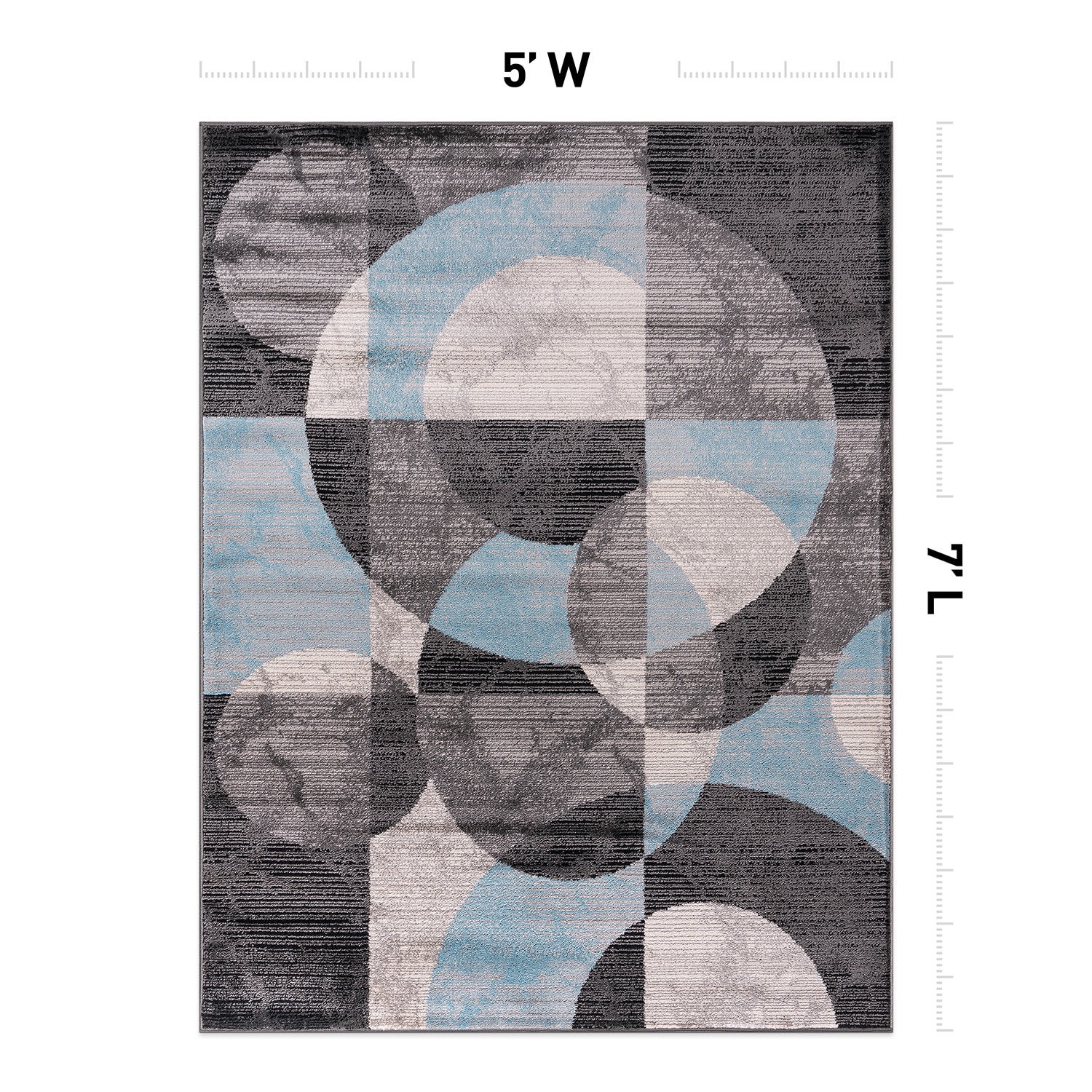 World Rug Gallery 397BLUE5X7 rugs - View #3