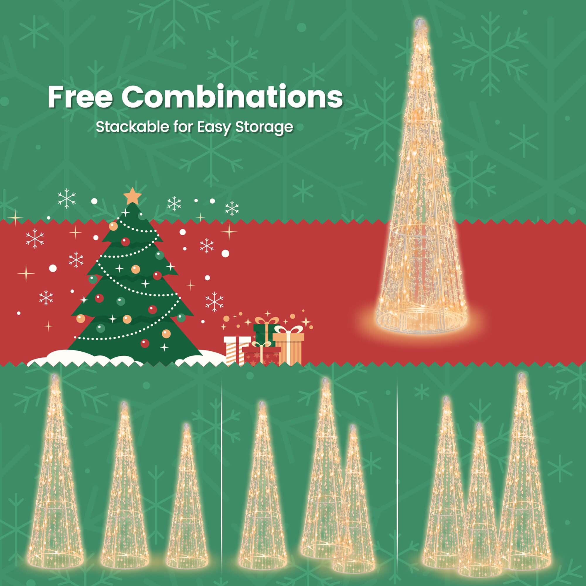 Costway LWS00788 Table-Christmas-Decorations - View #6