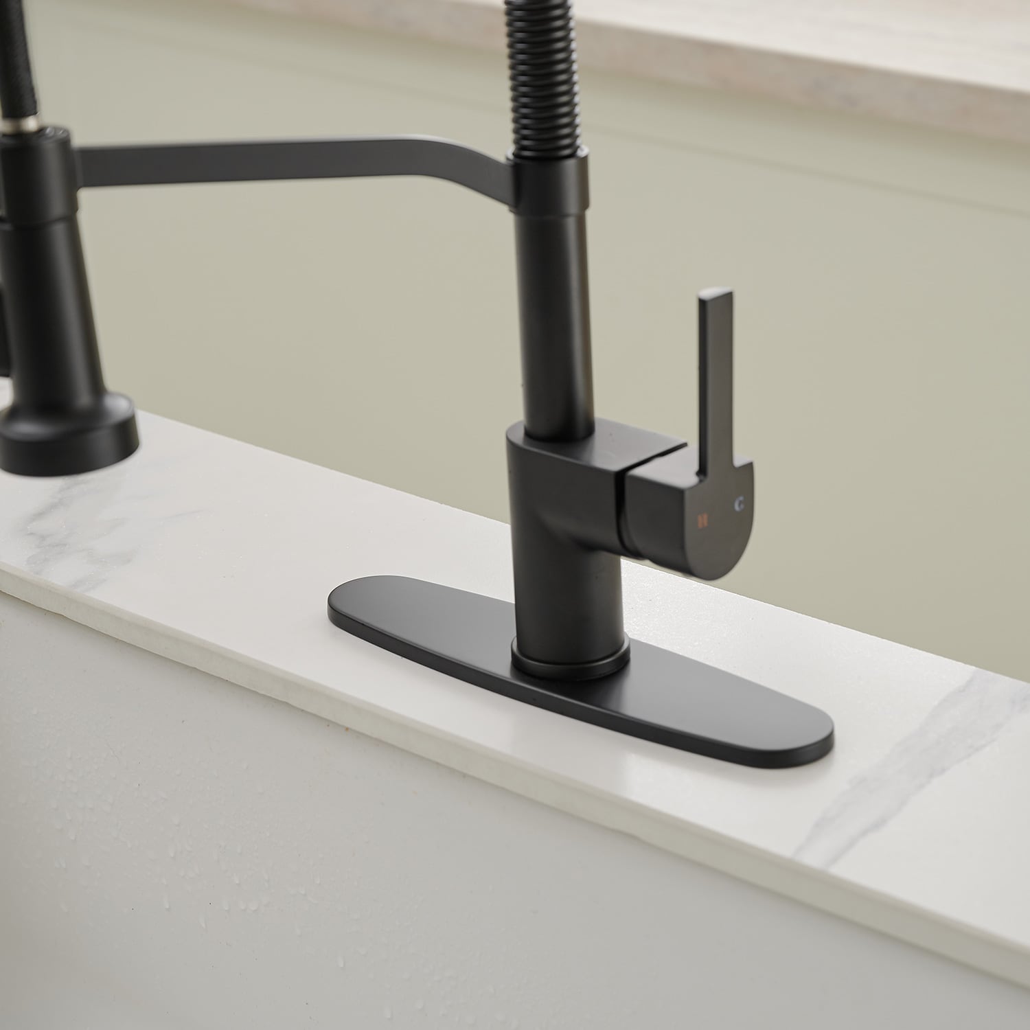 BWE A-94011 Single Kitchen Faucet Matte Black Single Handle Filtered ...