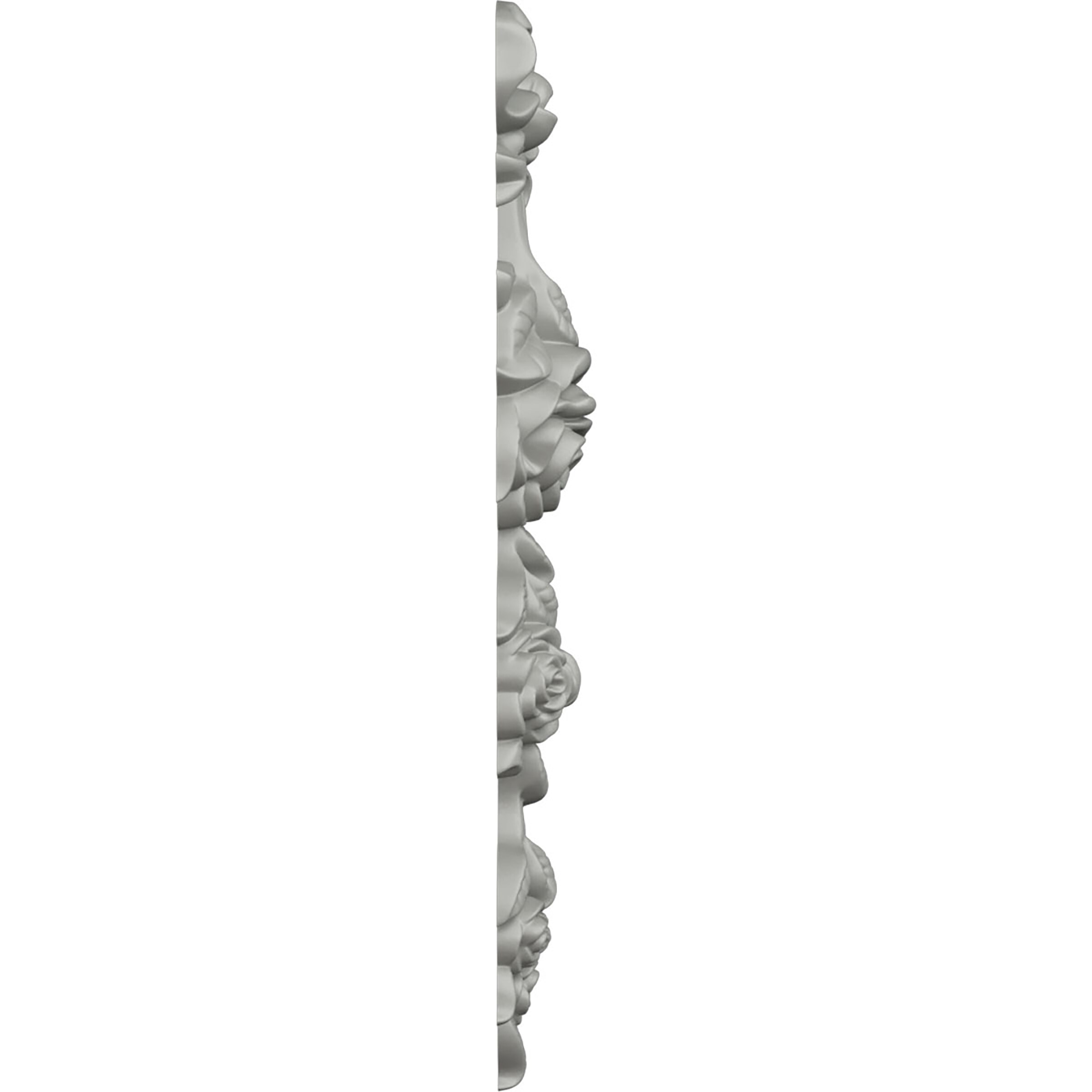 Primed Polyurethane Large Rose Drop Onlay Crown Molding