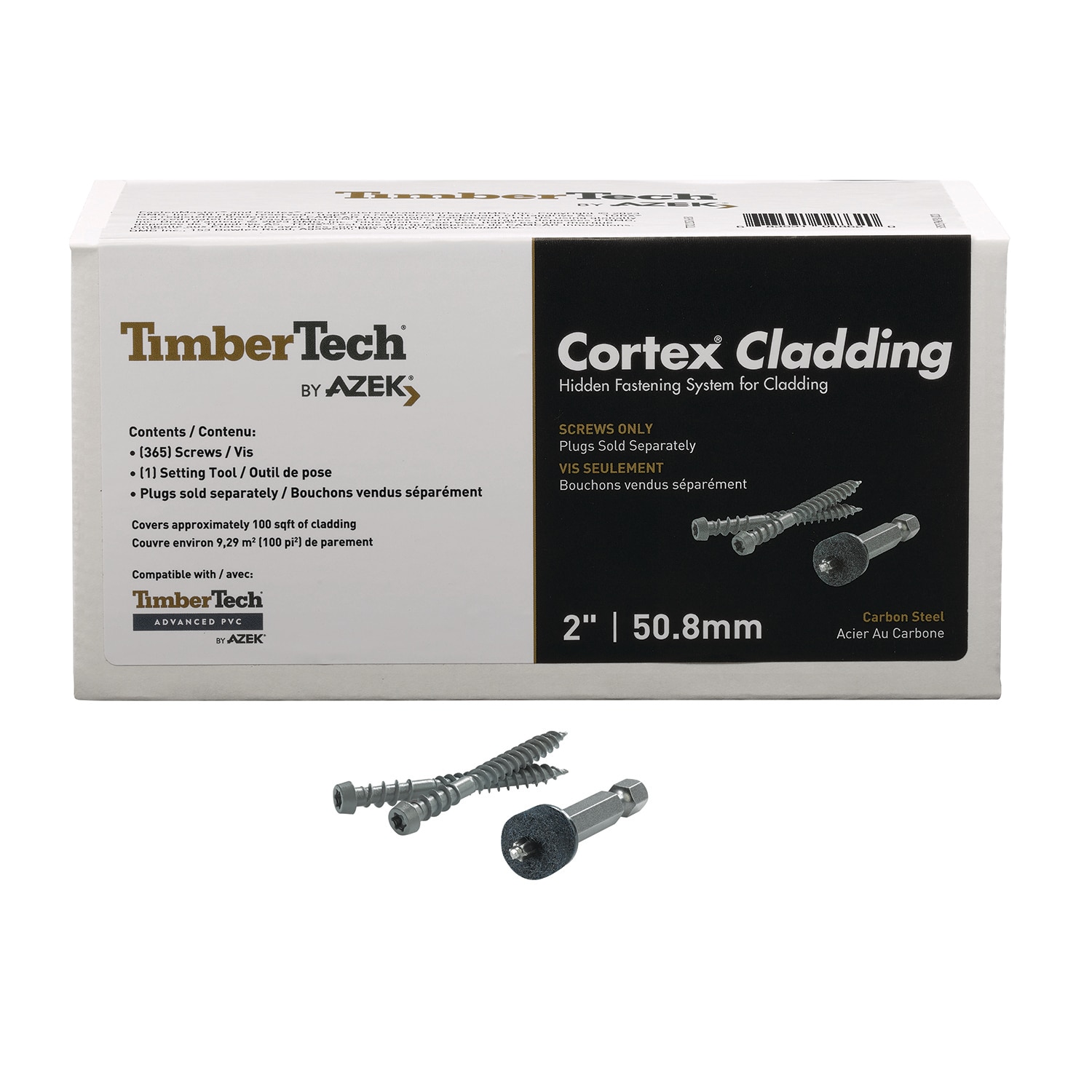 TimberTech Cortex for Decking as Cladding 100 SQ FT (365 screws, 1 bit ...
