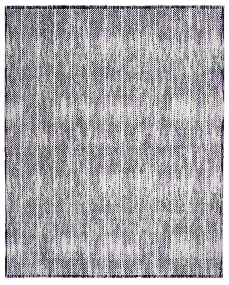 Safavieh SKY194R-8 Skyler Orla 8 x 10 (ft) Loomed Polypropylene Gray/Purple Rectangular Indoor Abstract Bohemian/Eclectic Area rug
