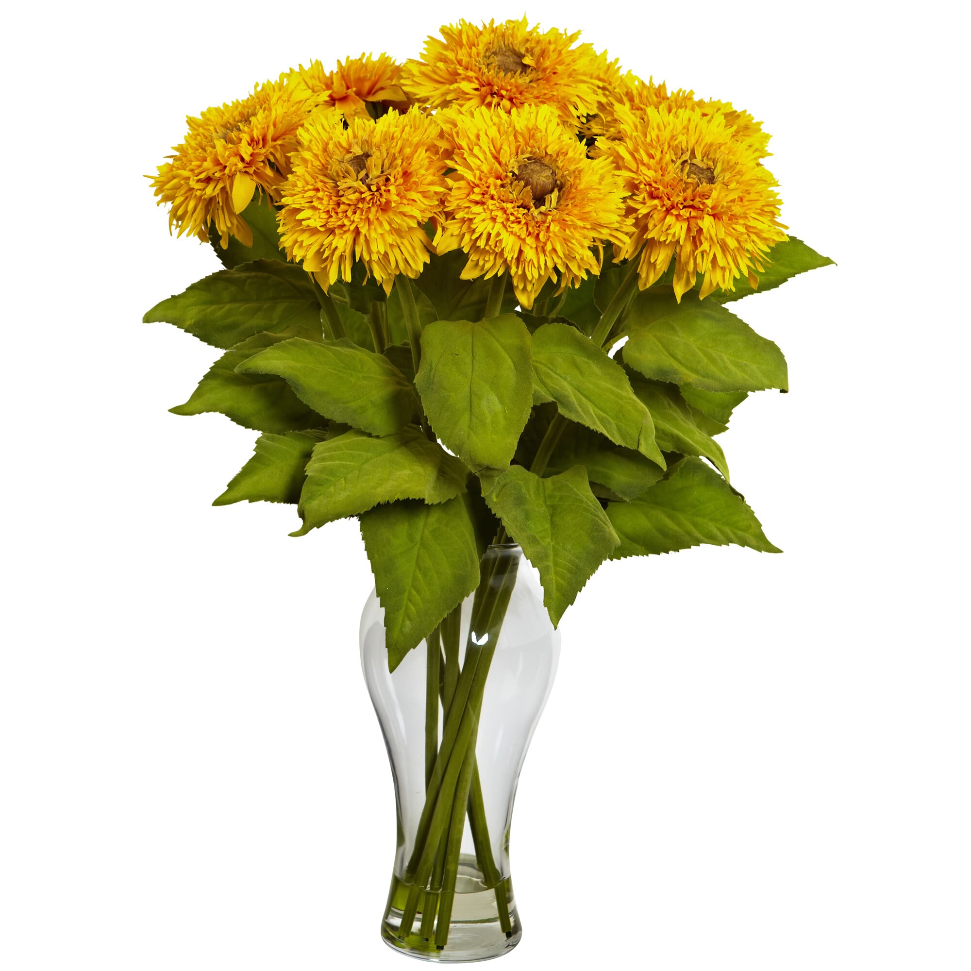 Nearly Natural 1360-YL 22.5-in Yellow Indoor Artificial Silk Flowers