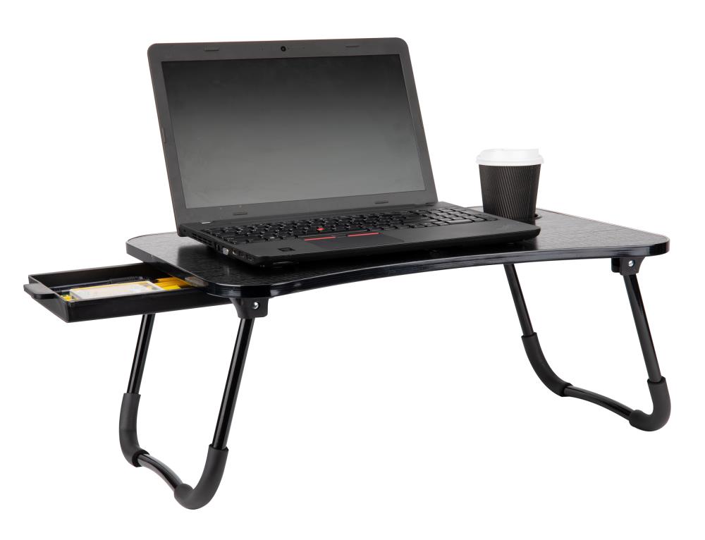 Mind Reader Freestanding Portable Foldable Lap Desk with Fold-Up