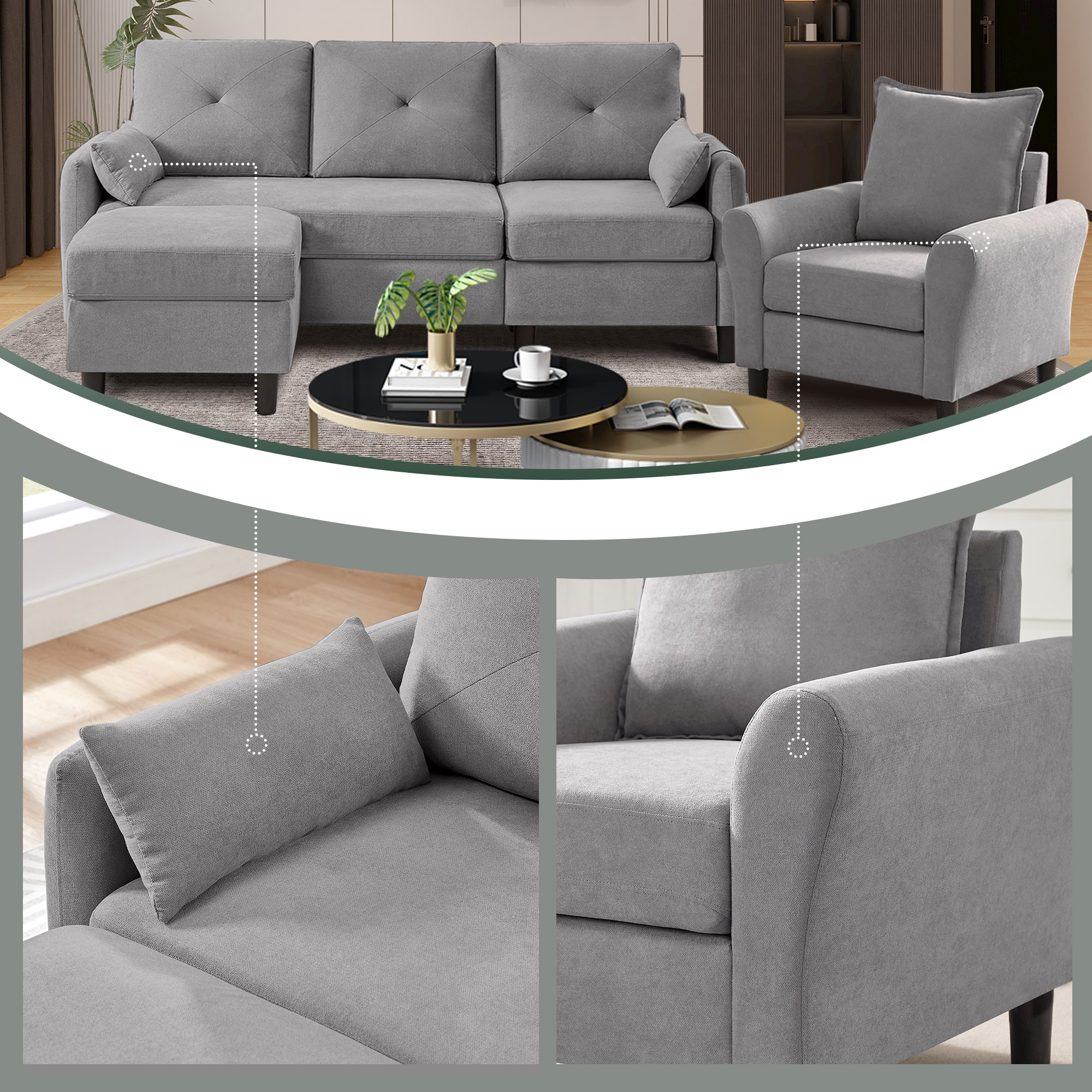 Jarenie YMX0223LG Living-Room-Sets - View #5
