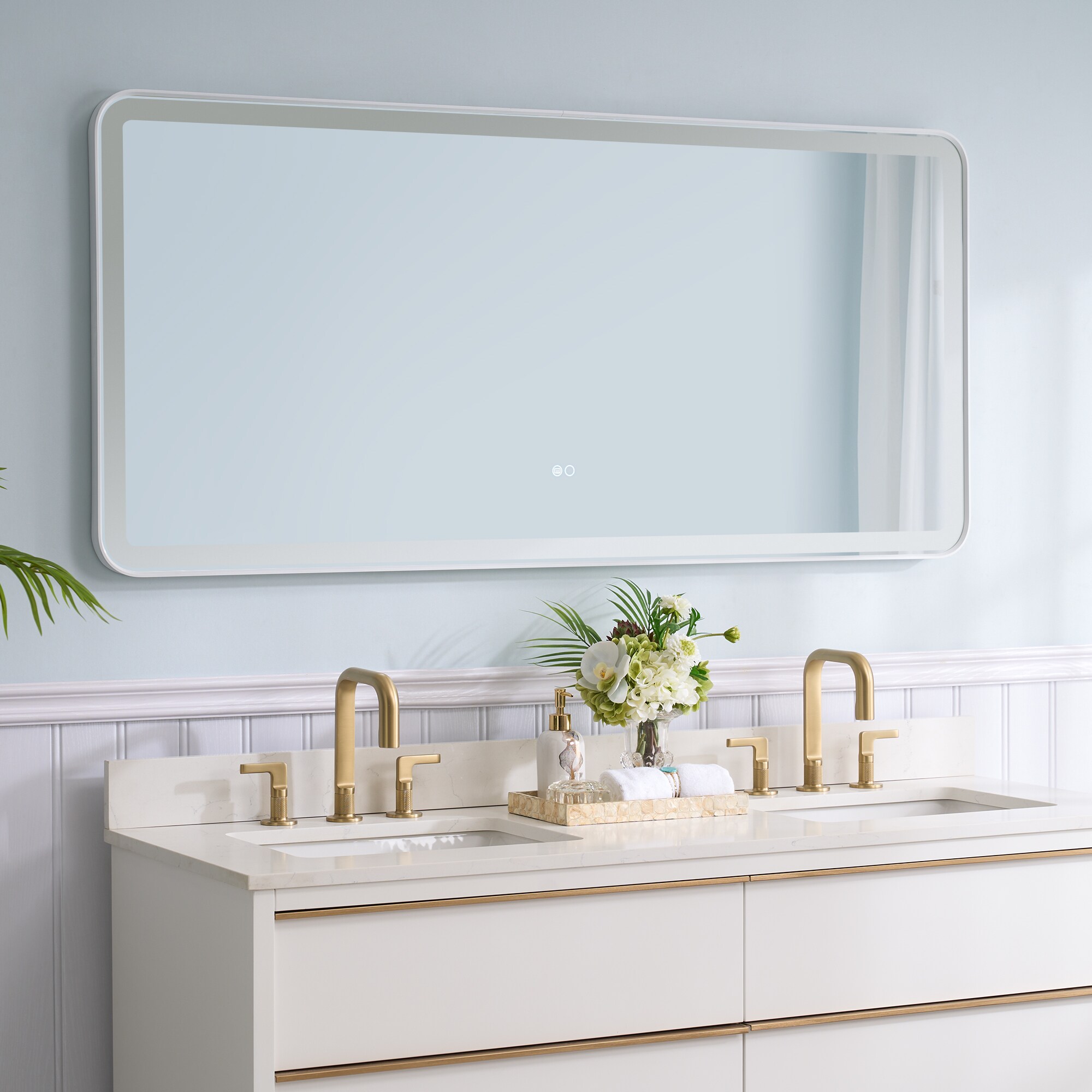 WELLFOR W9FM6028WT Framed-Bath-Mirrors - View #6