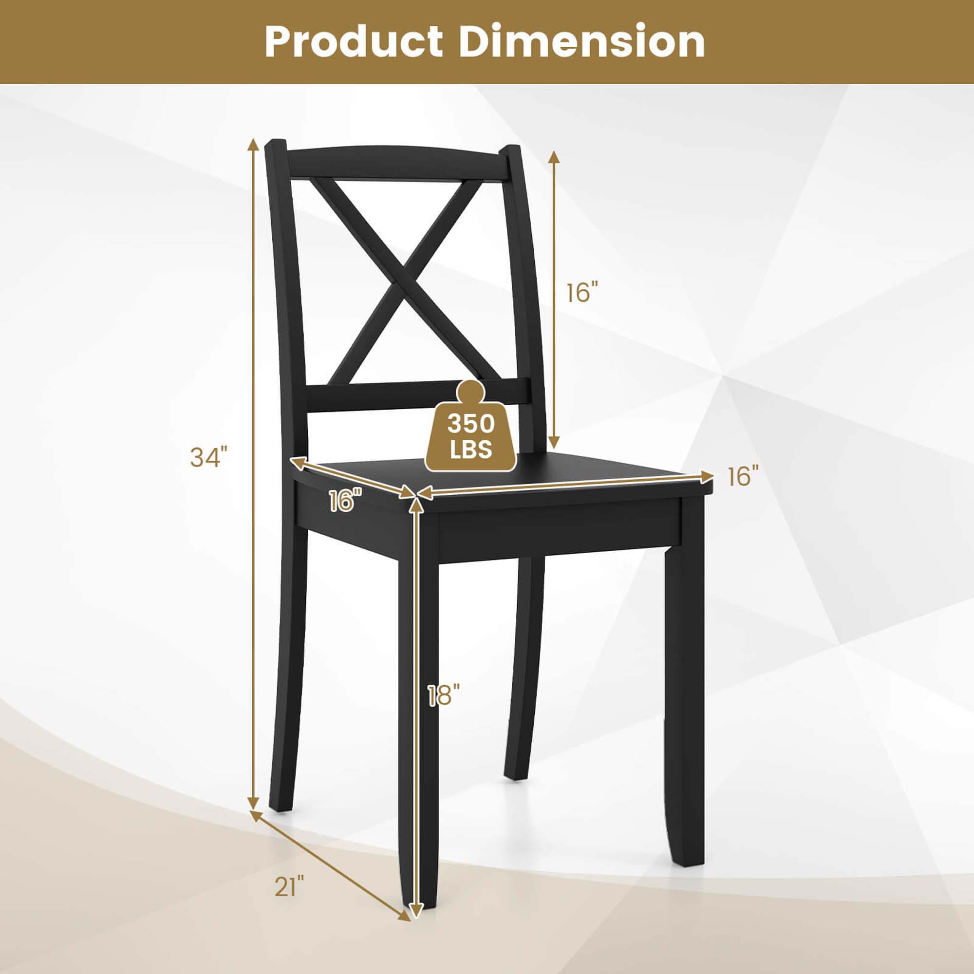Costway HCST03346 Dining-Chairs - View #2