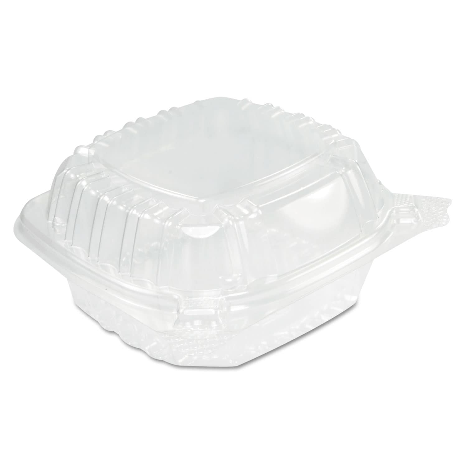 Dart ESNDCCC53PST1 ClearSeal Hinged-Lid Plastic Containers Sandwich Container 13.8 oz 5.4 x 5.3 x 2.6 Clear Plastic 500 per Carton