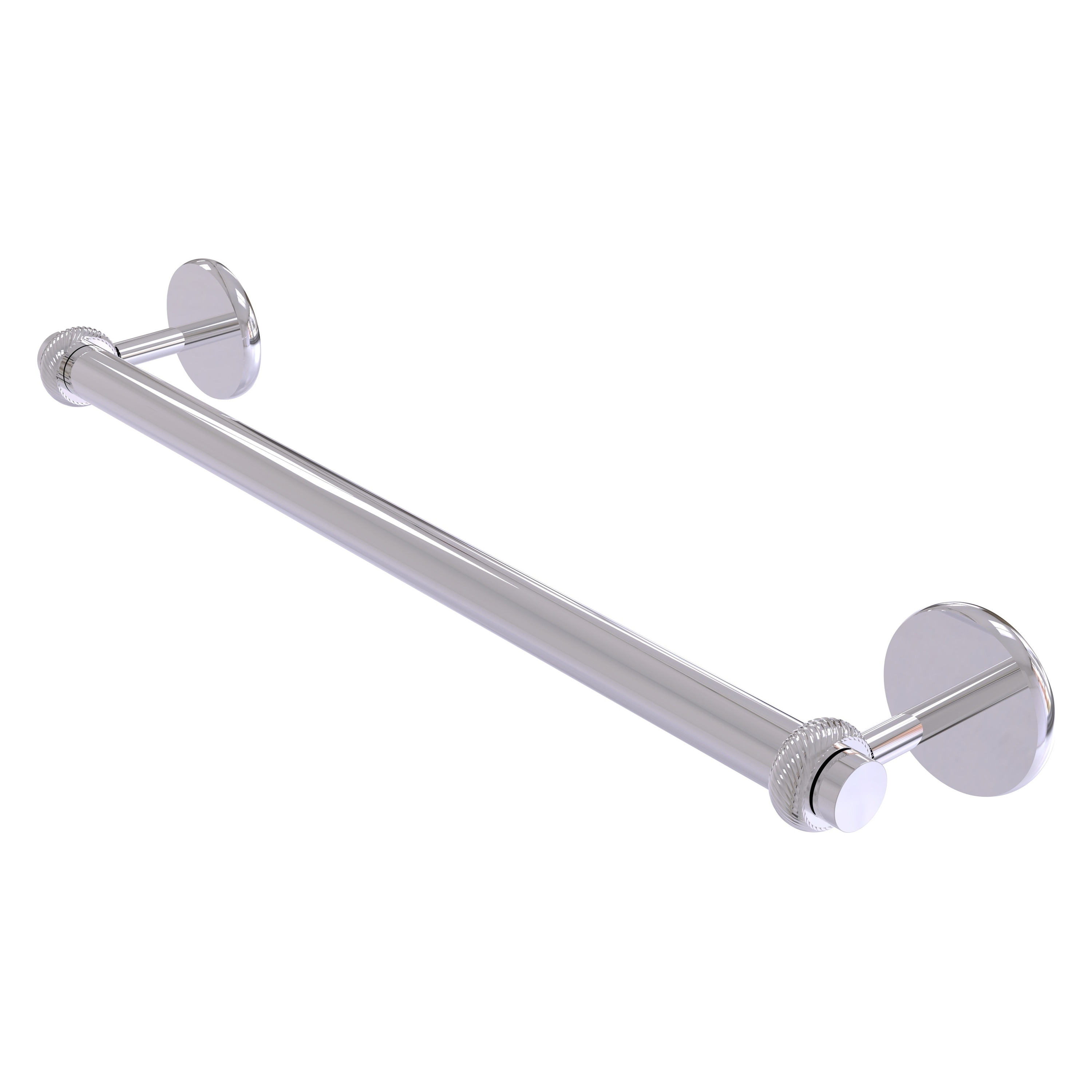 Allied Brass 7251T/18-PC Satellite Orbit Two 18-in Polished Chrome Wall mount Single Towel Bar